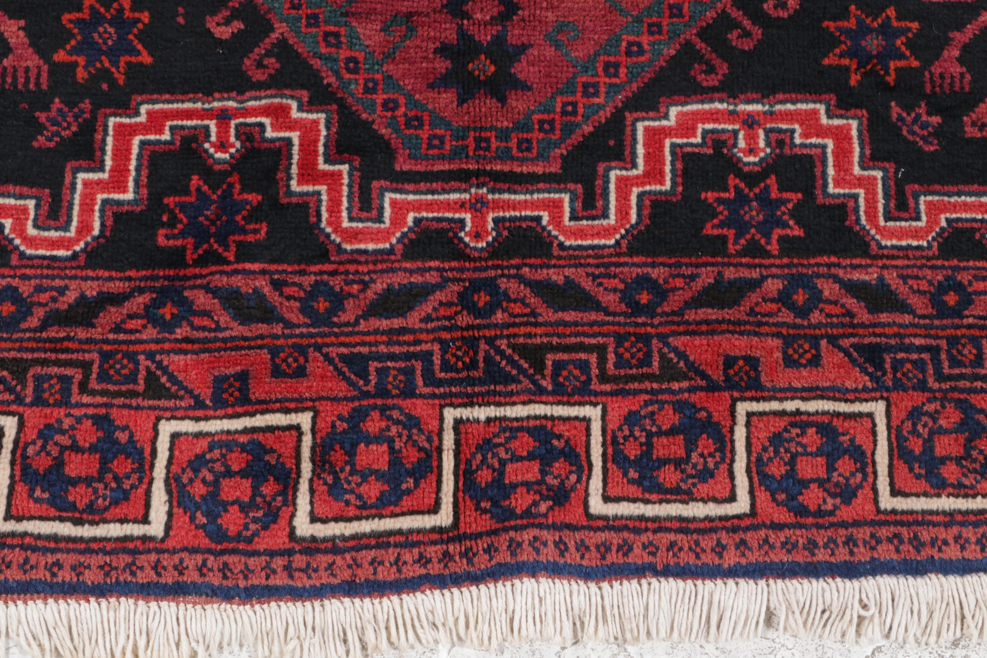 4'11 x 7'9 Hand-Knotted Afghan Kunduz Area Rug