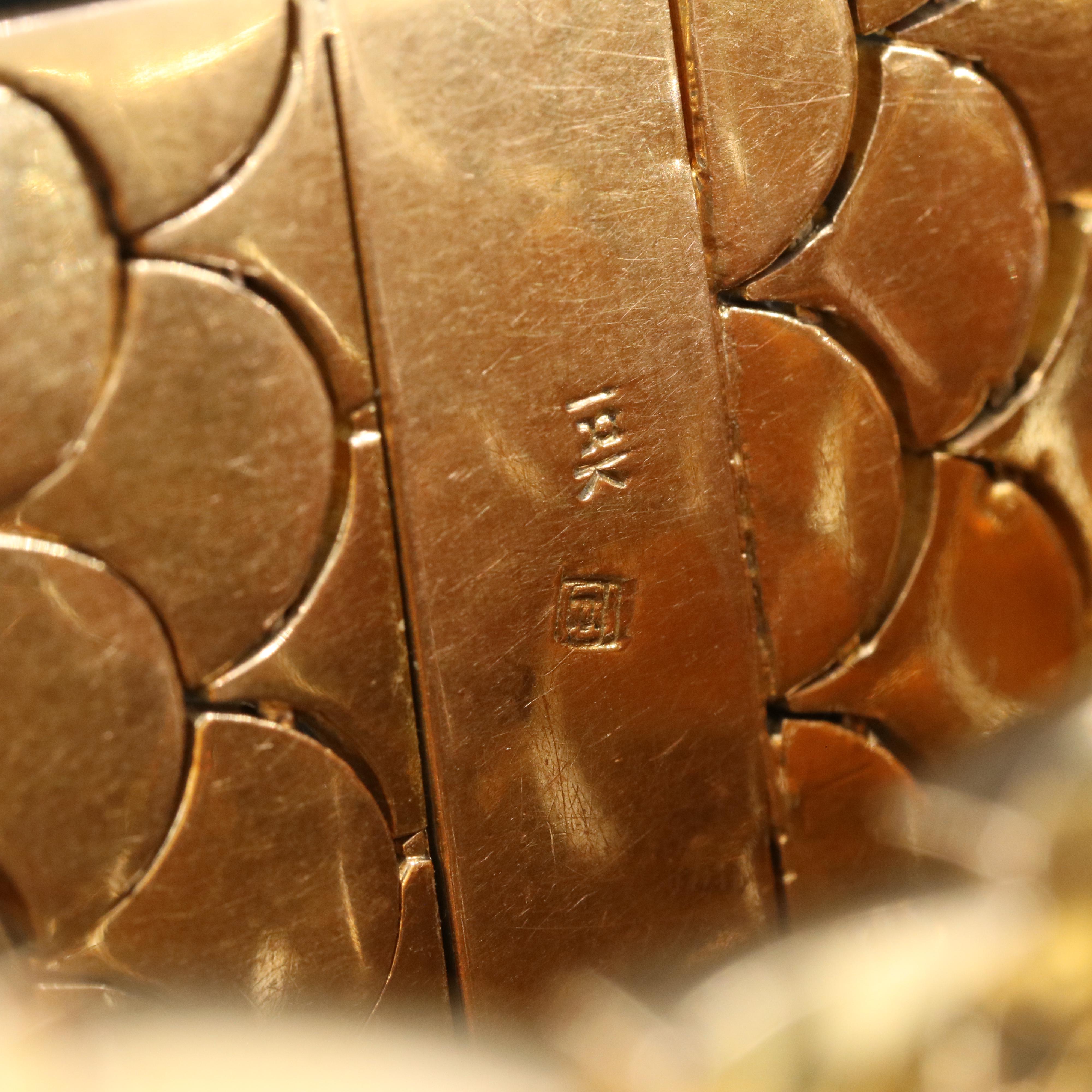 18K Scale Link Bracelet