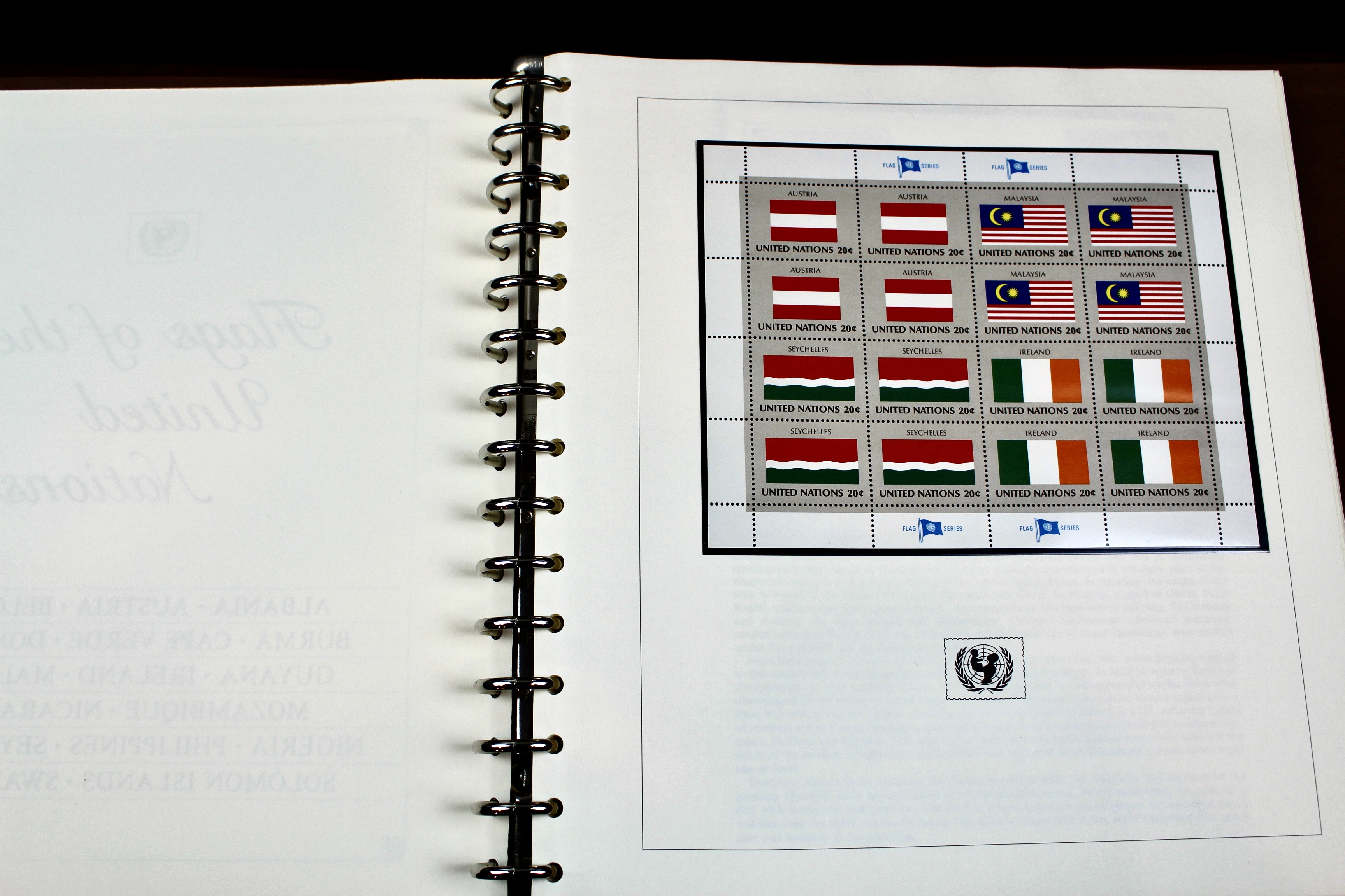 United Nations Postage Stamp Collection