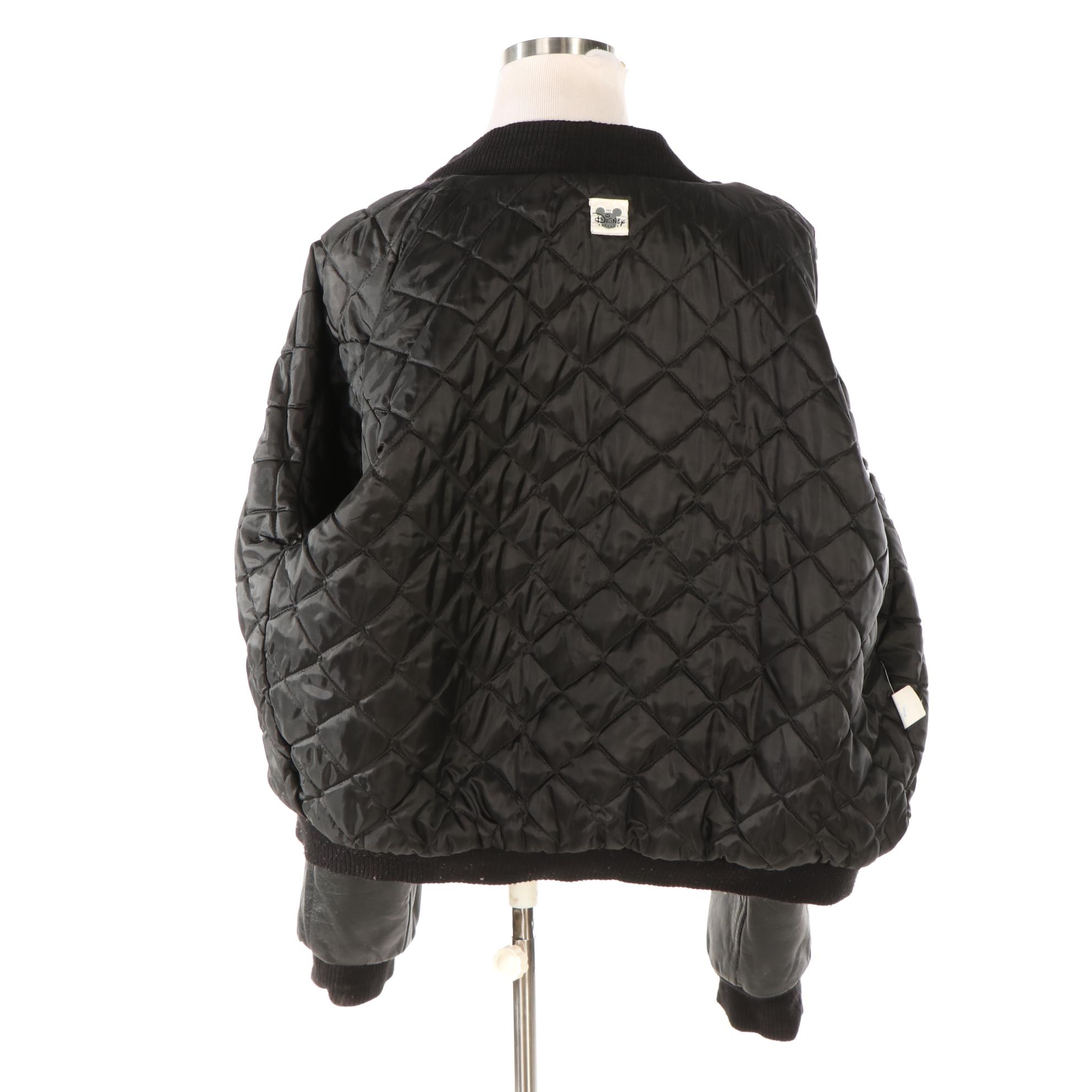 Men's Disney Walt Disney World Insulated Varsity Jacket in Wool and Leather