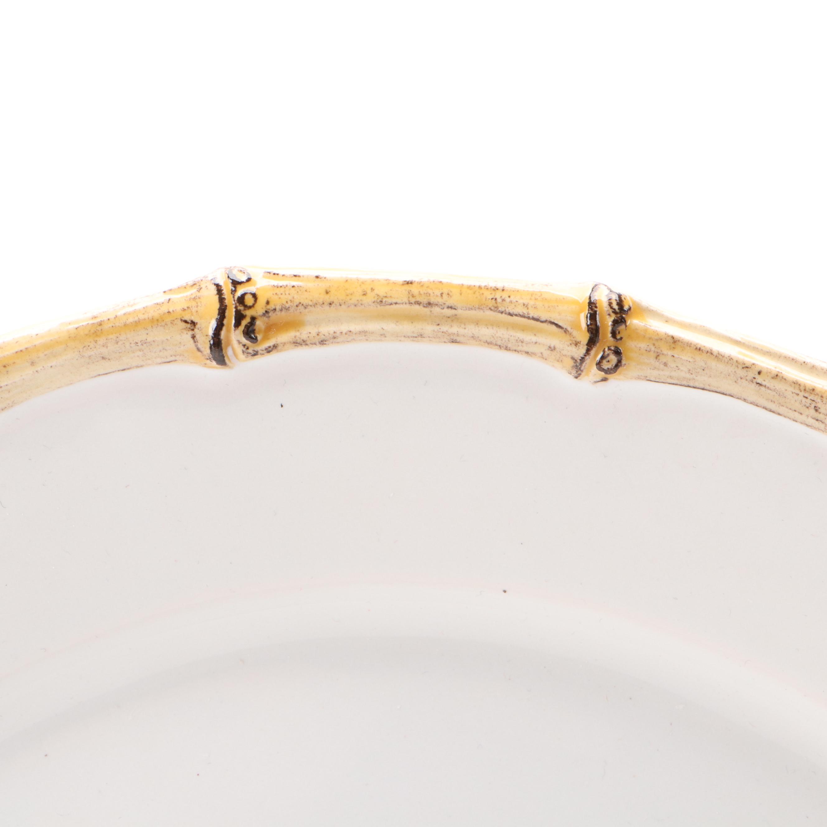 Juliska "Classic Bamboo" Ceramic Charger and Serveware
