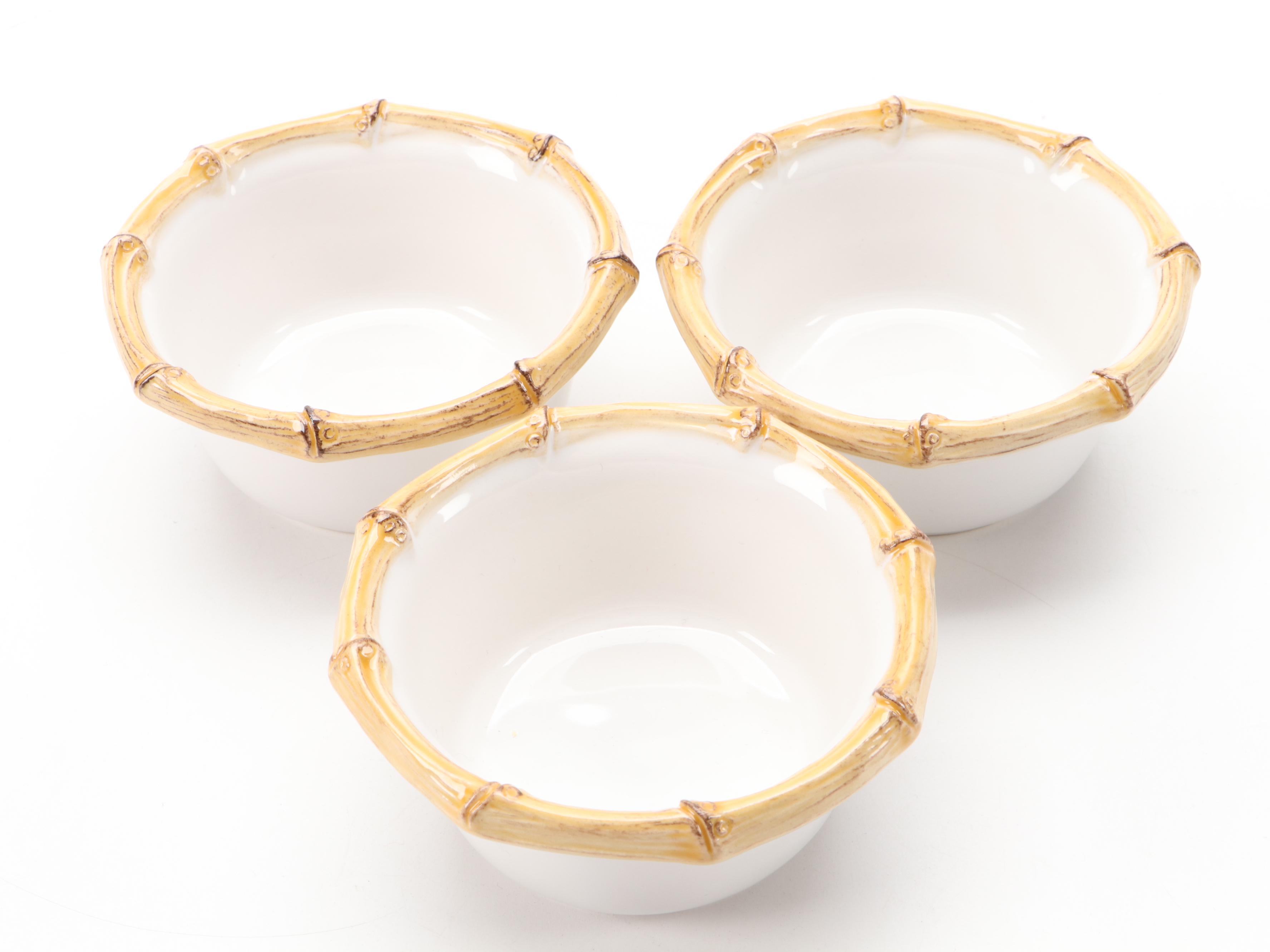 Juliska "Classic Bamboo" Ceramic Charger and Serveware