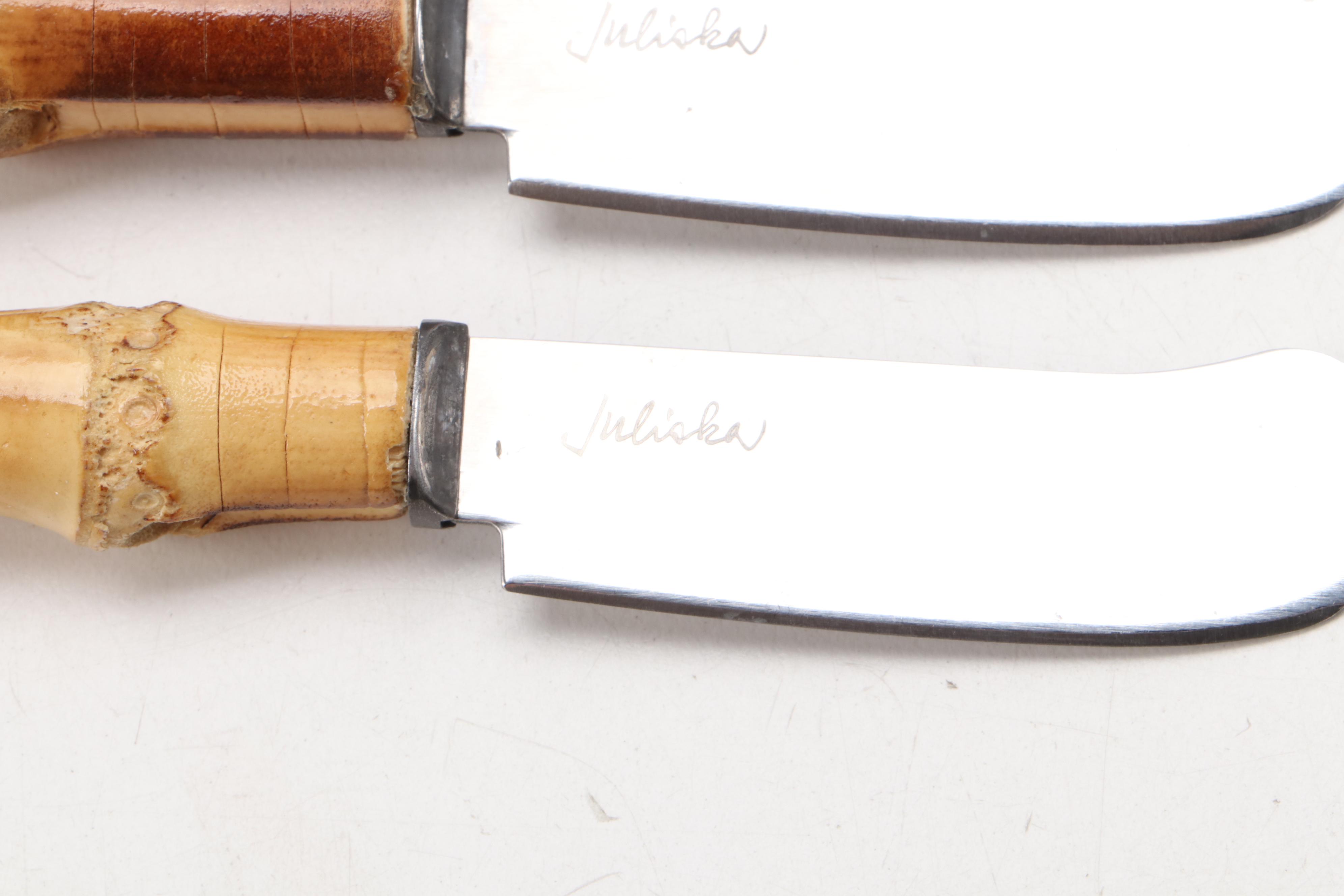 Juliska "Classic Bamboo" Ceramic Charger and Serveware