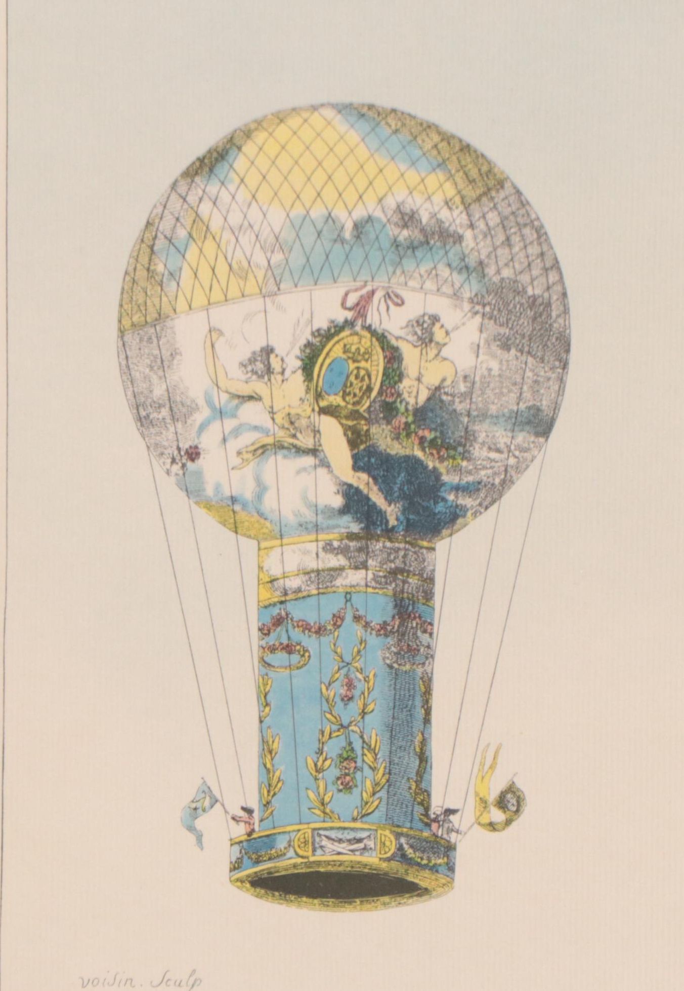 Halftone After Rozier "L'Aéro - Montgolfière dénommée 'Tour de Calais' "