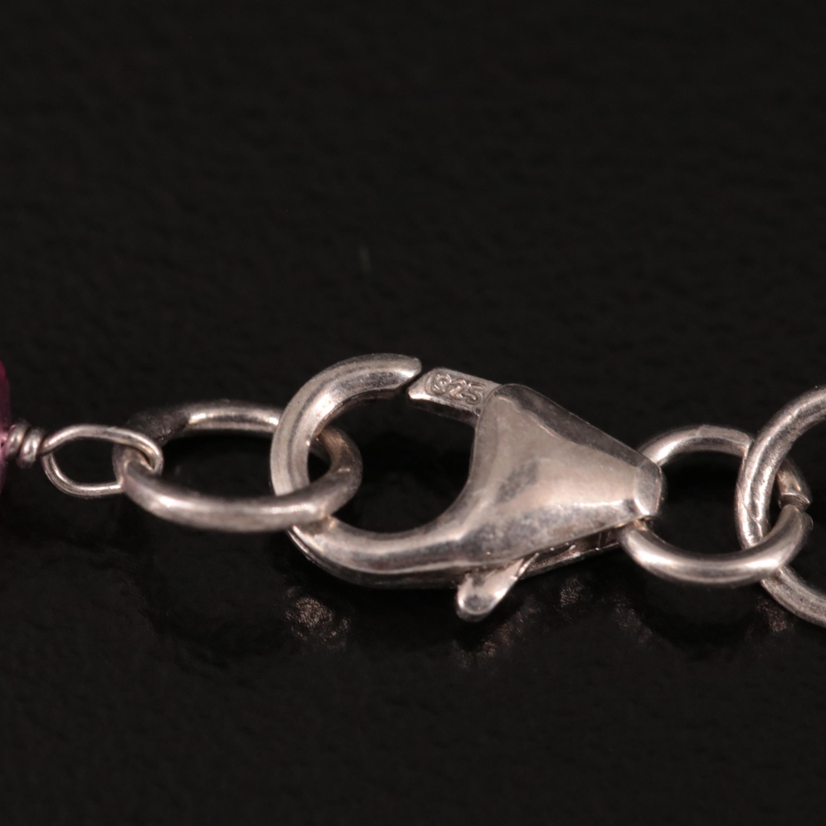 Sterling Cultured Pearl, Emerald, and Filled Corundum Beaded Necklace