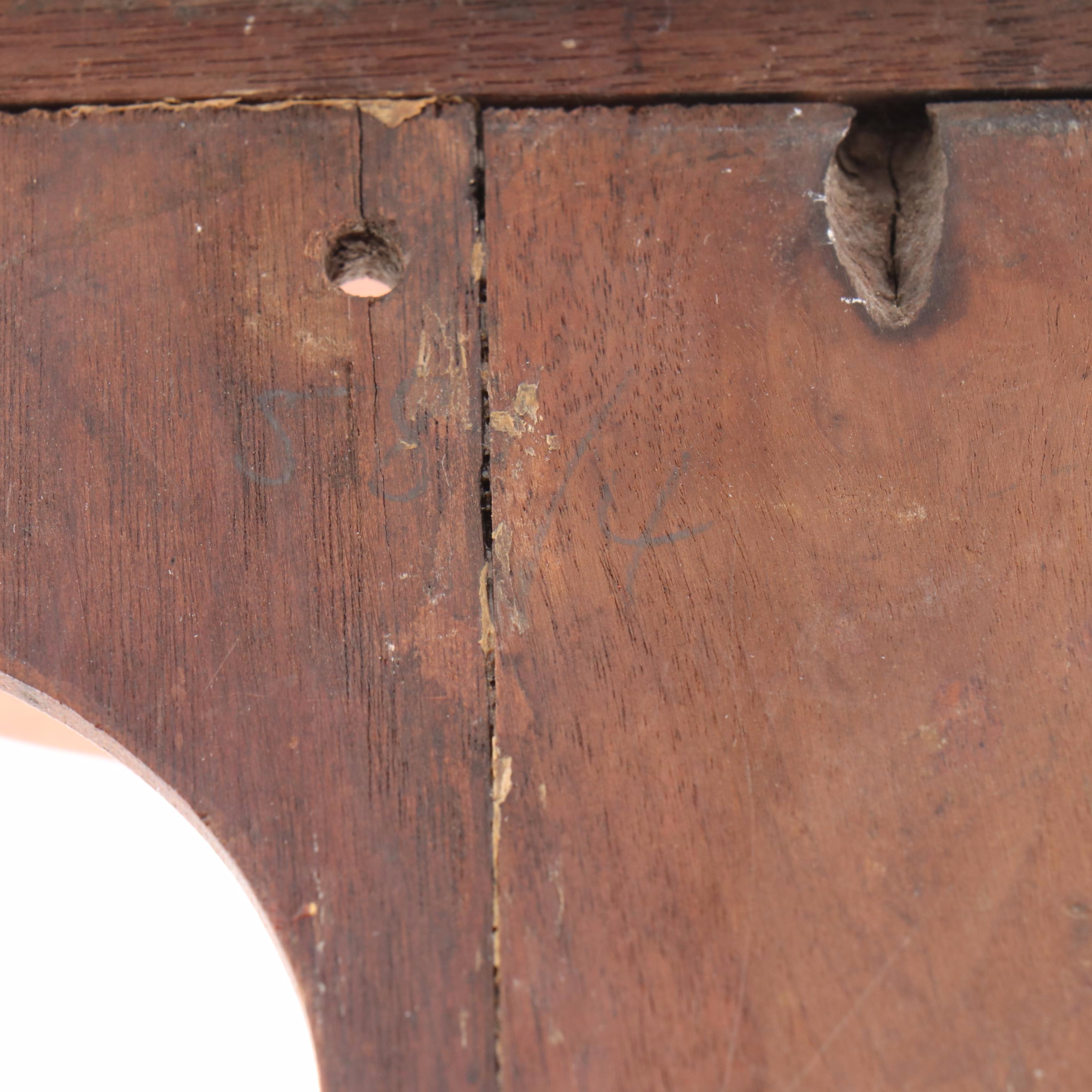 Victorian Black Forest Carved Walnut Wood Stag Mount Wall Shelf