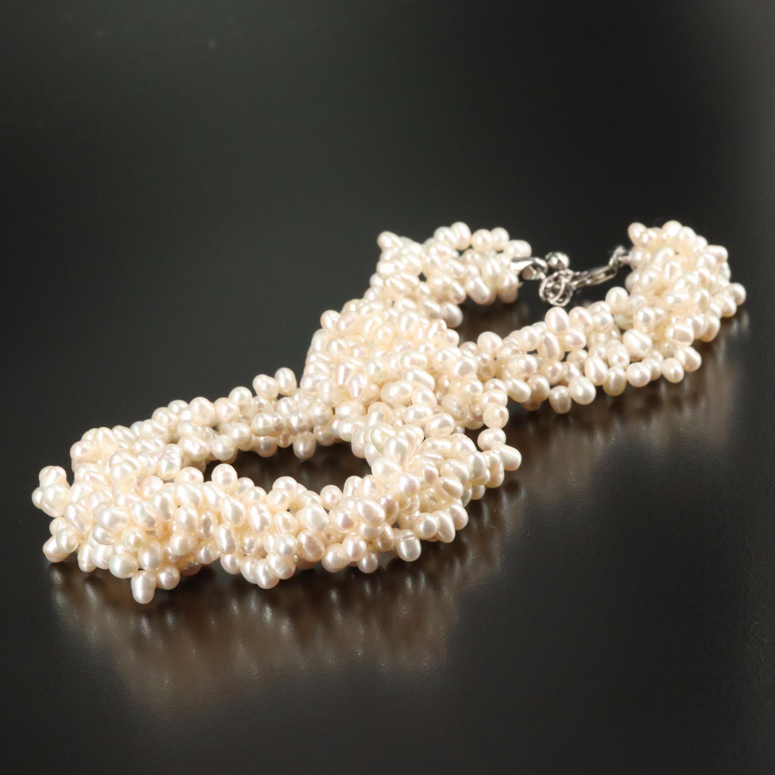 Sterling Pearl Torsade