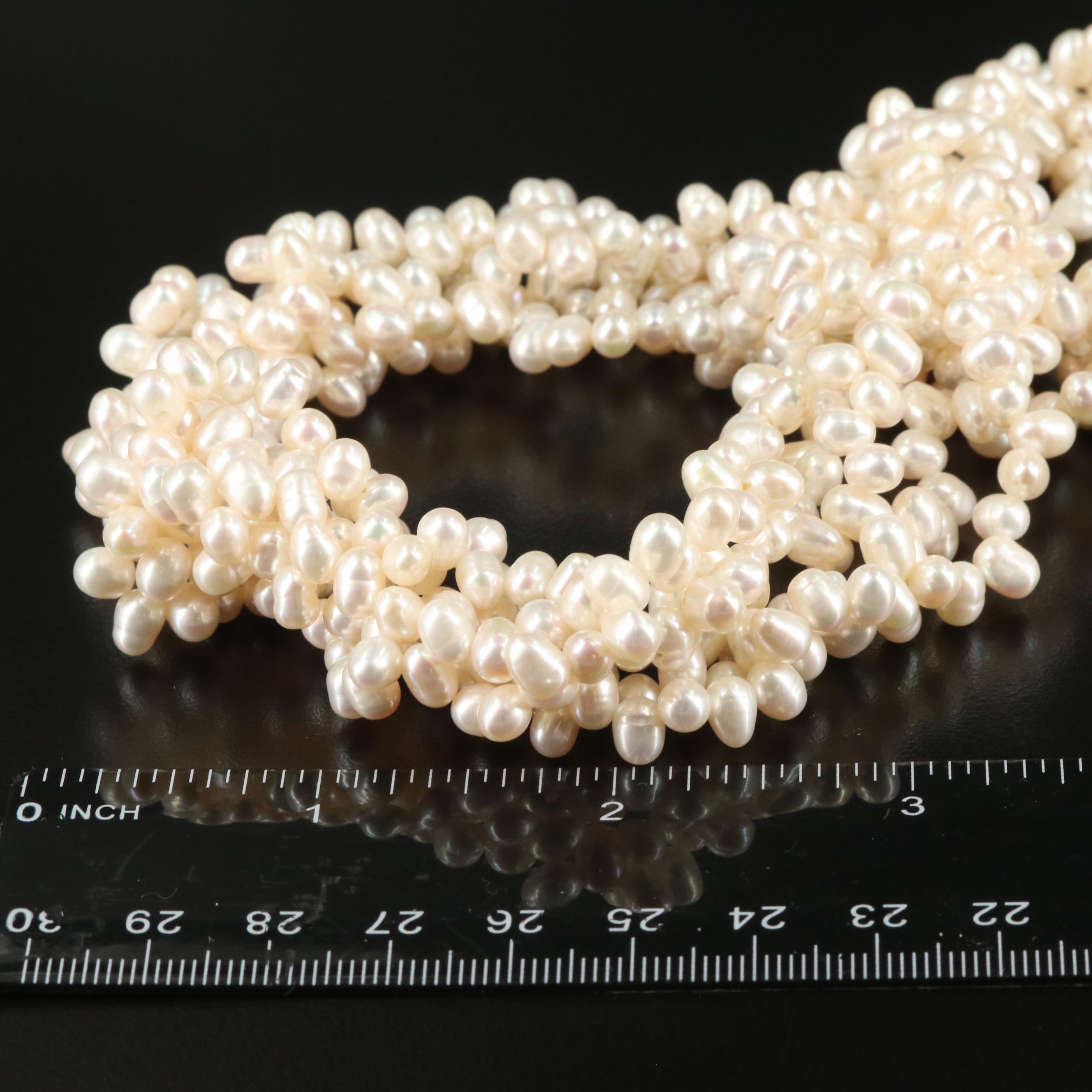 Sterling Pearl Torsade