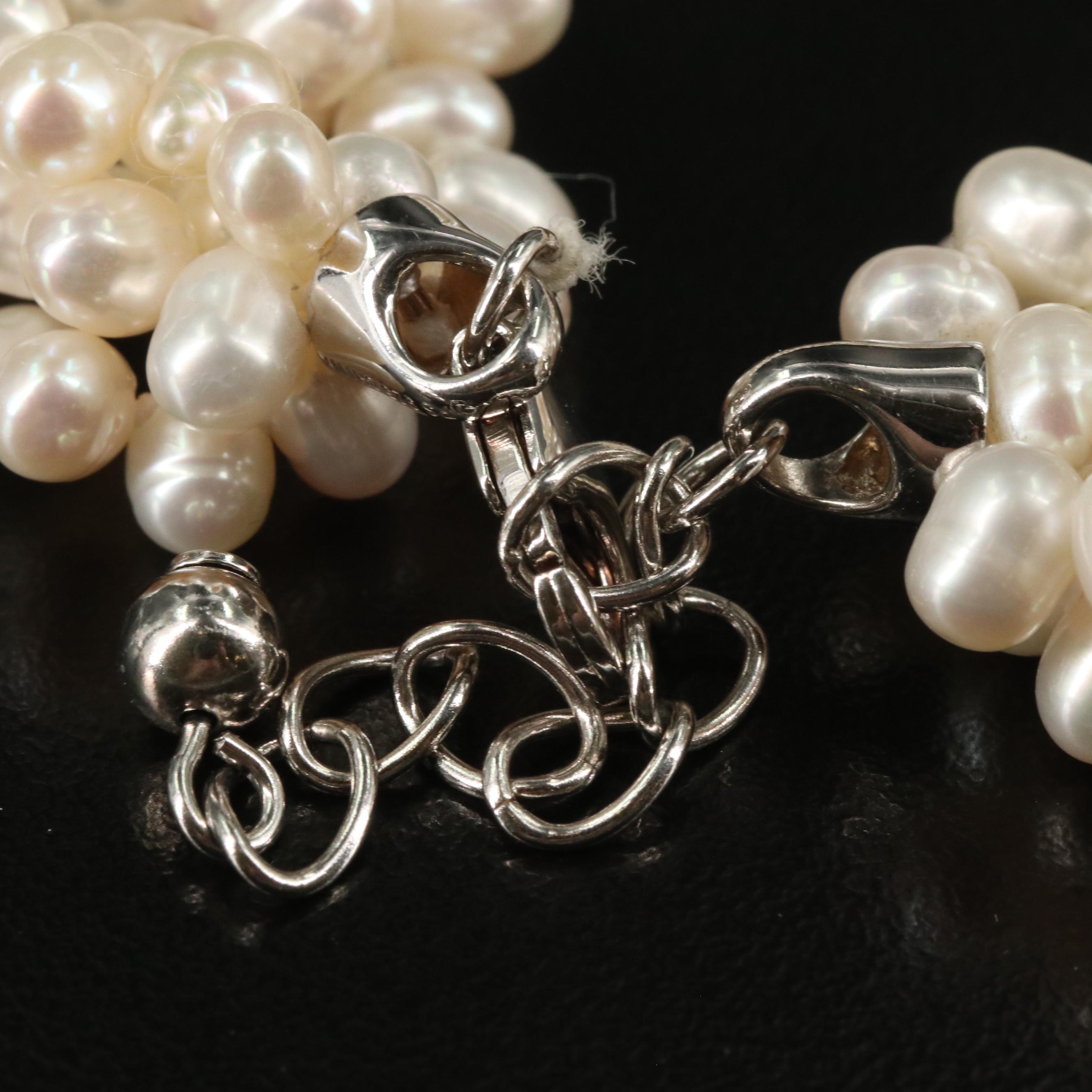 Sterling Pearl Torsade