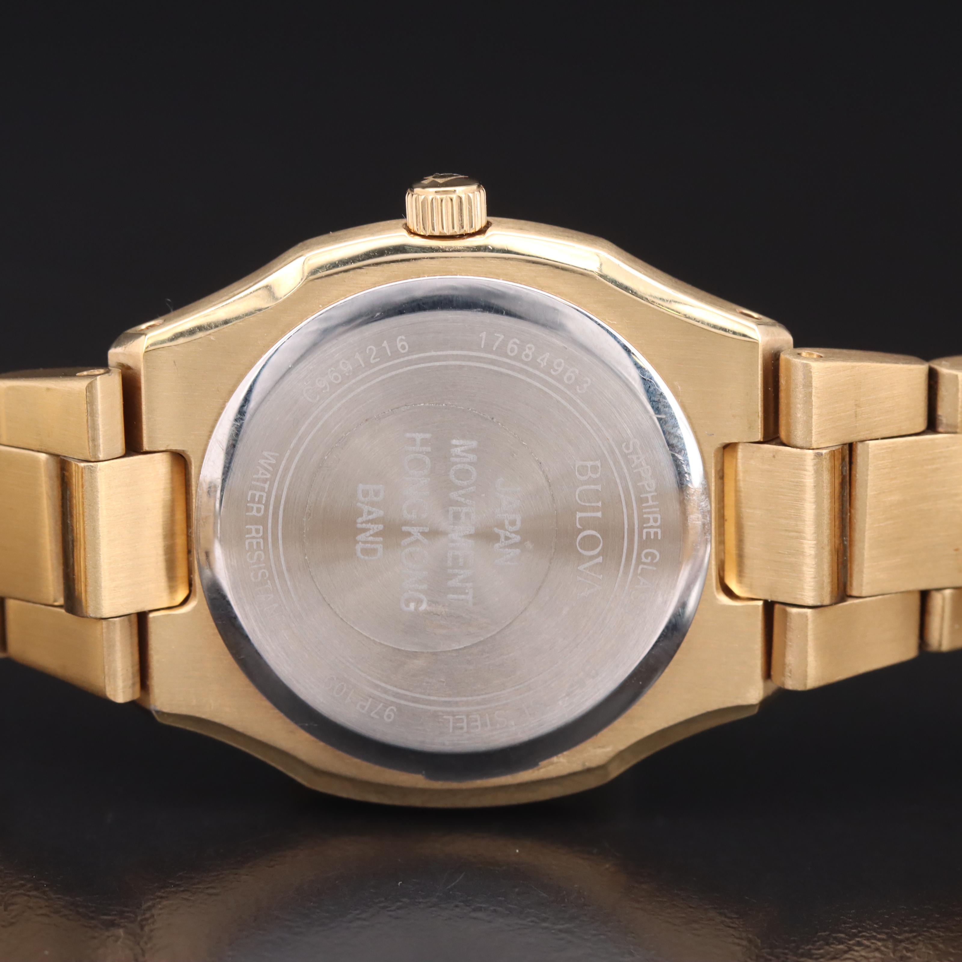 Bulova Diamond and Mother-of-Pearl Dial Watch