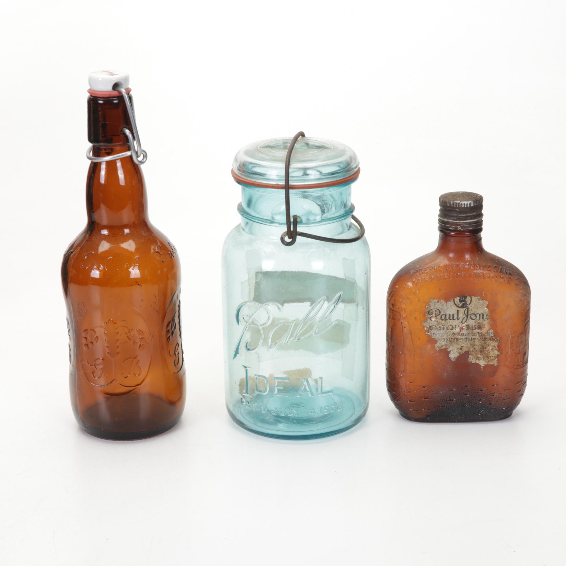 Glass Insulators, Wire Cap Beverage Bottles, Coffee Mills, Sad Irons and More