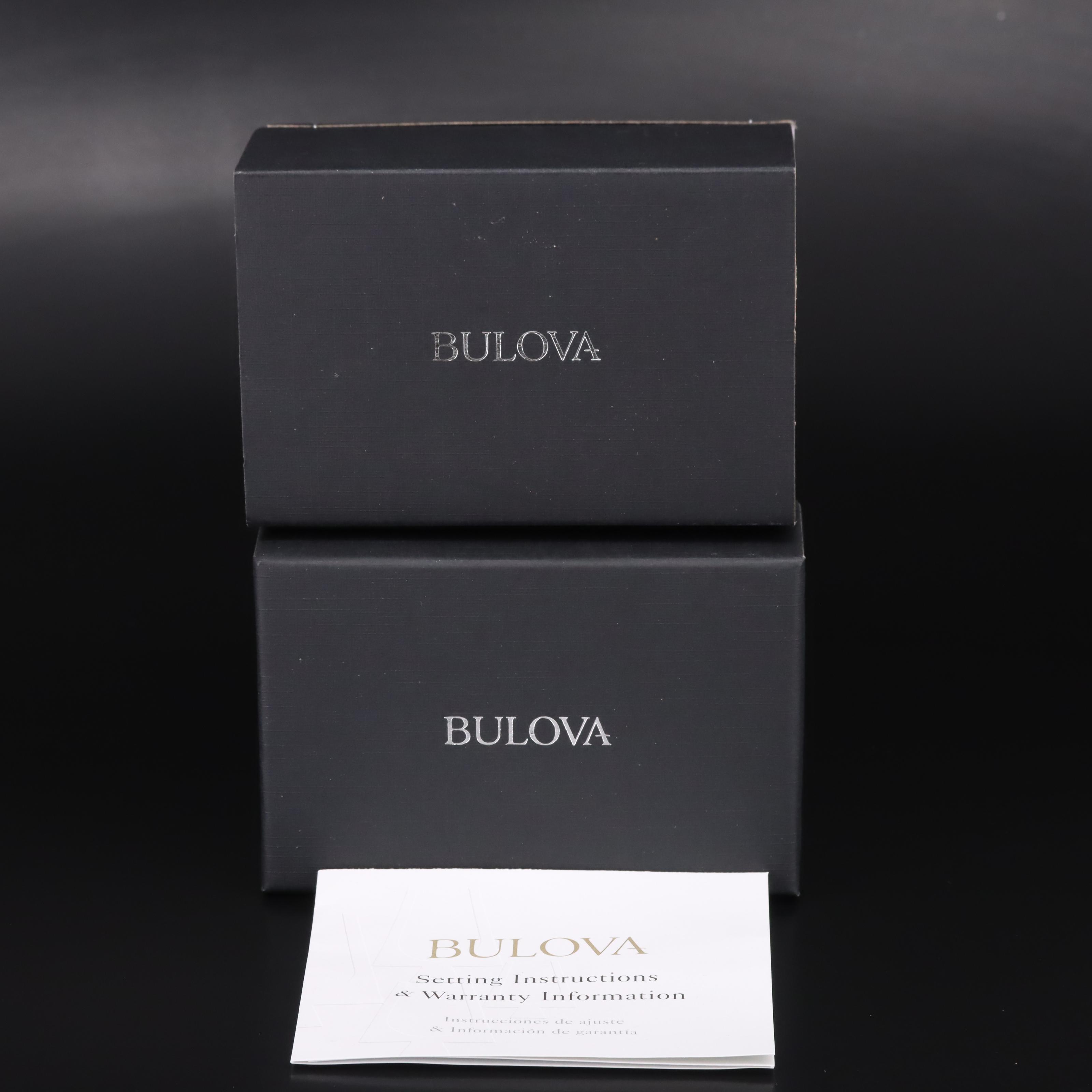 Bulova Diamond and Mother-of-Pearl Dial Watch