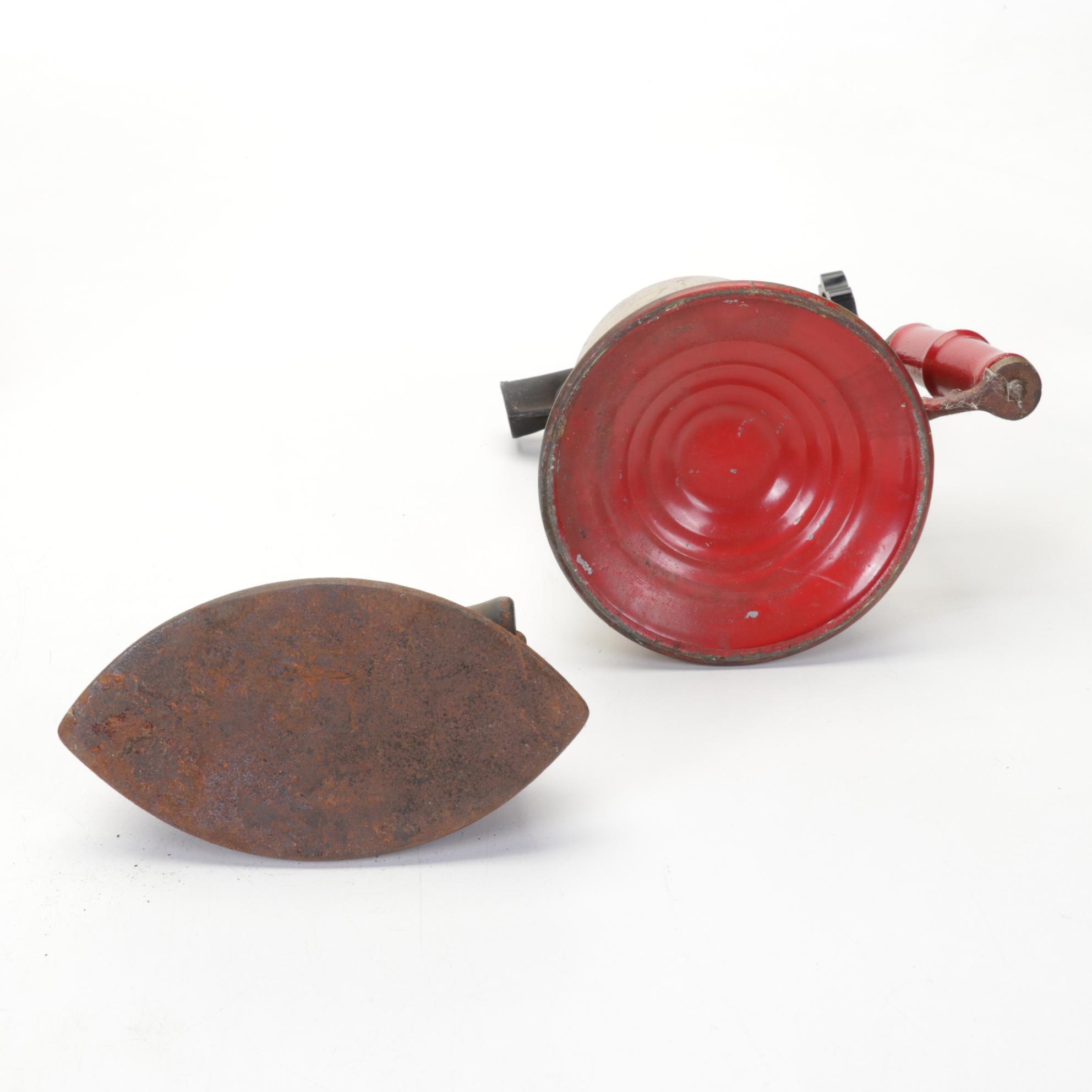 Glass Insulators, Wire Cap Beverage Bottles, Coffee Mills, Sad Irons and More