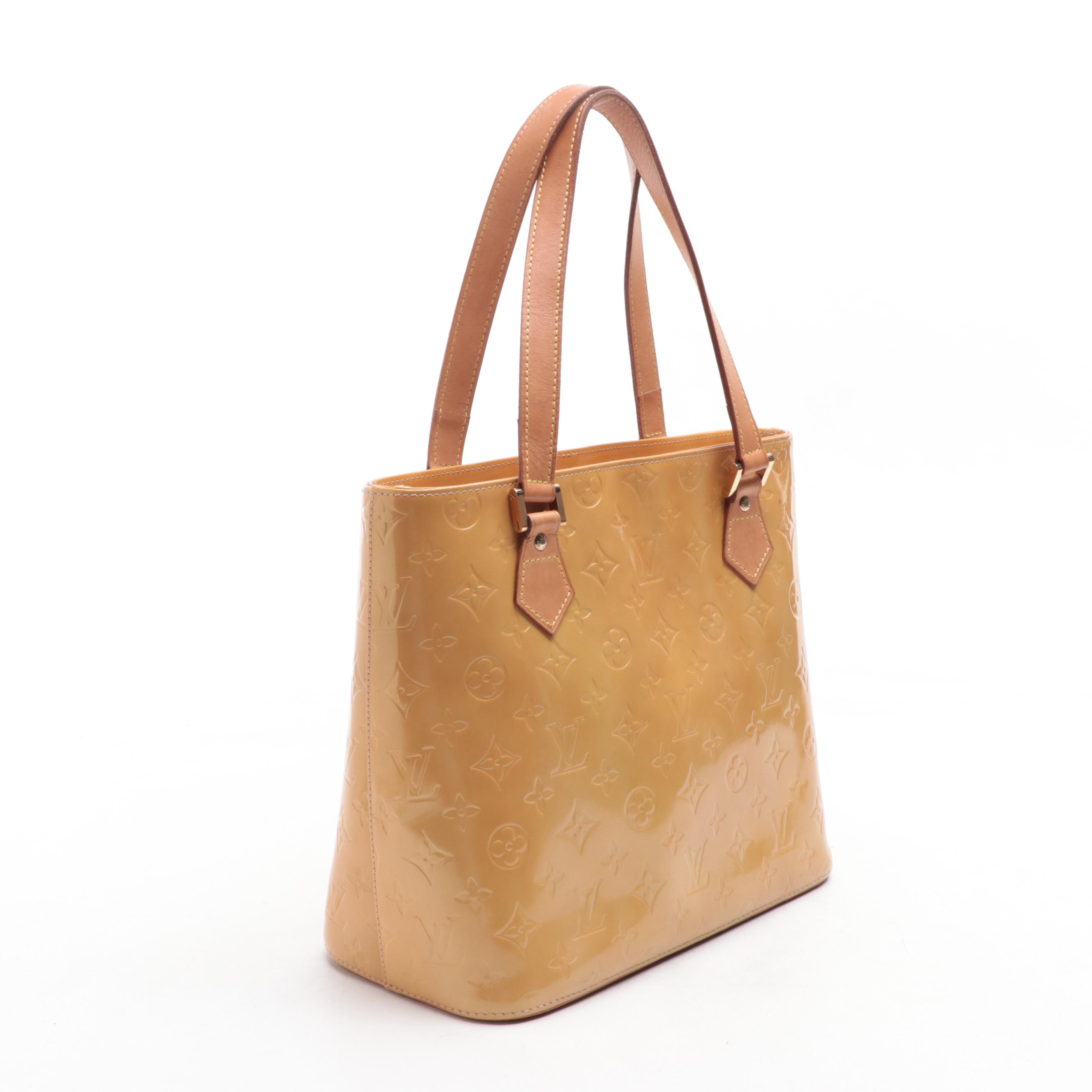 Louis Vuitton Houston Bag in Monogram Vernis and Vachetta Leather