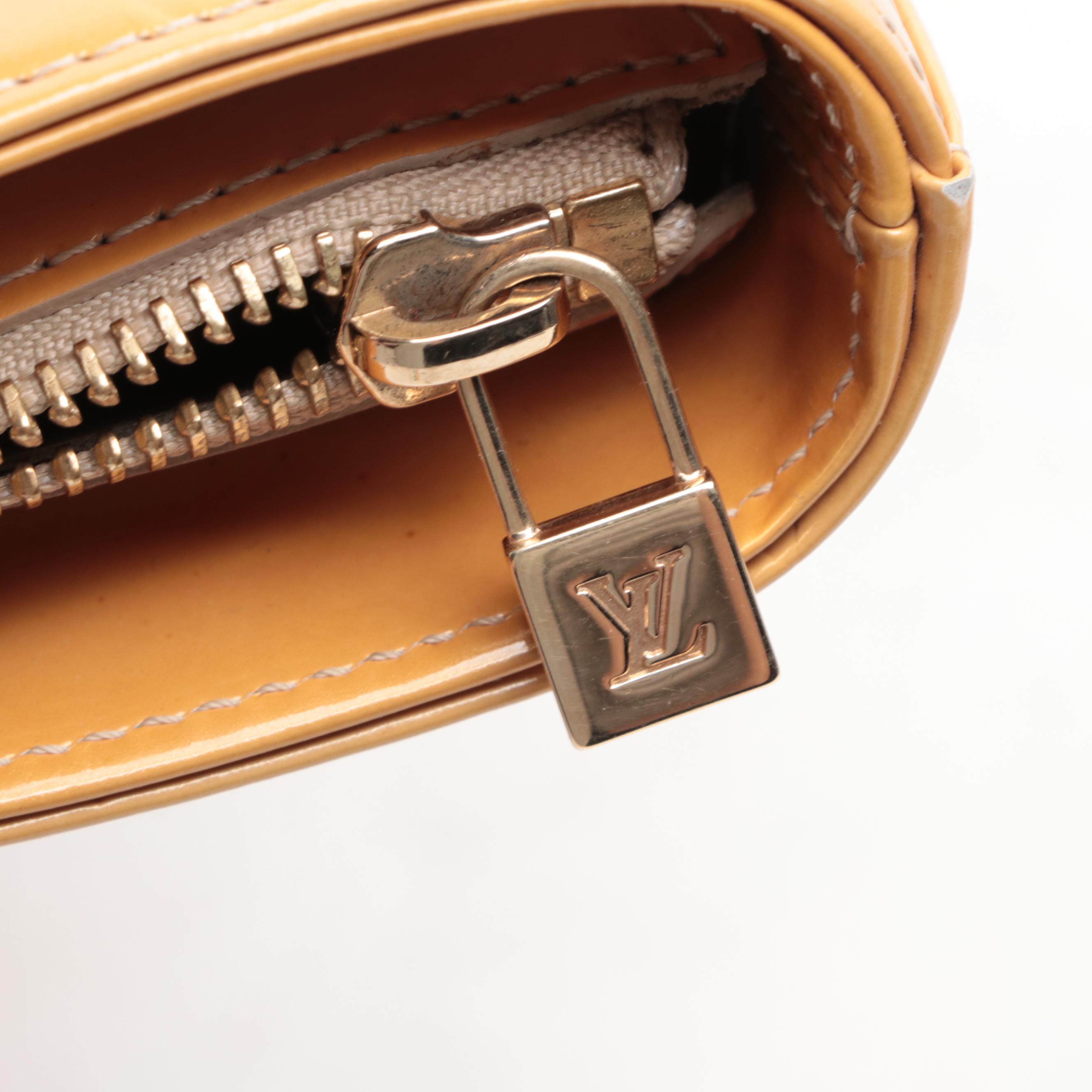 Louis Vuitton Houston Bag in Monogram Vernis and Vachetta Leather