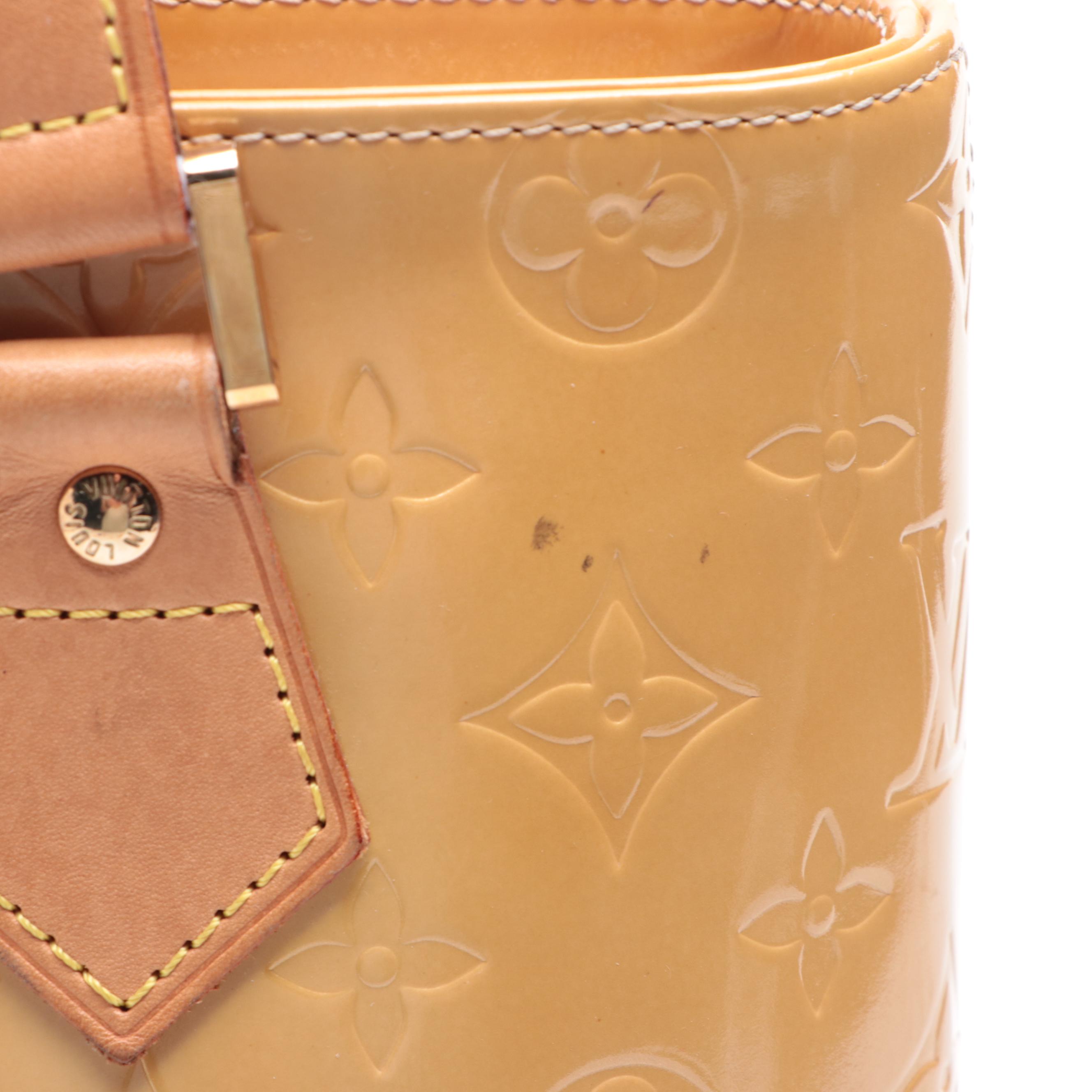 Louis Vuitton Houston Bag in Monogram Vernis and Vachetta Leather