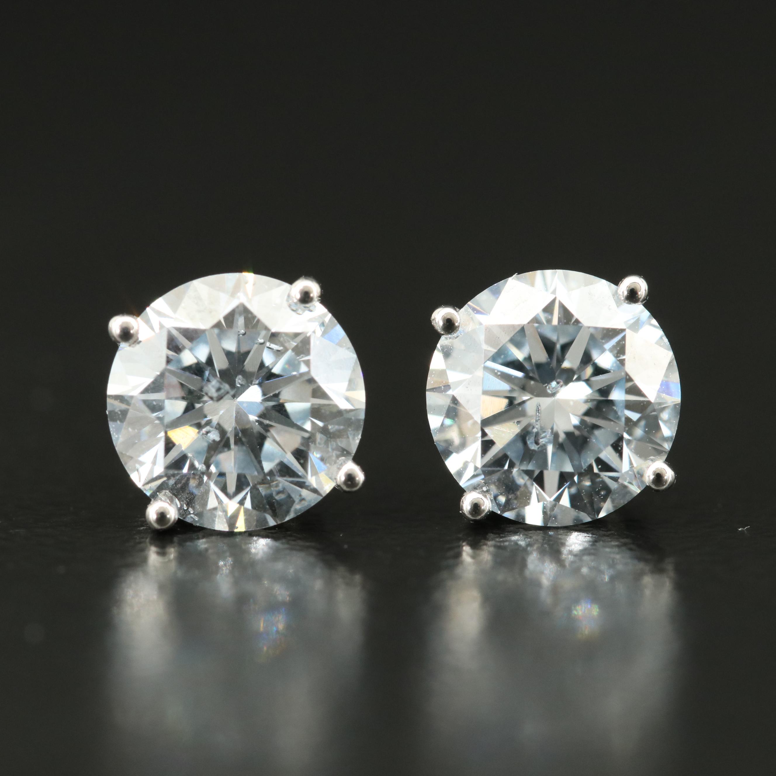 14K 2.25 CTW Lab Grown Diamond Stud Earrings