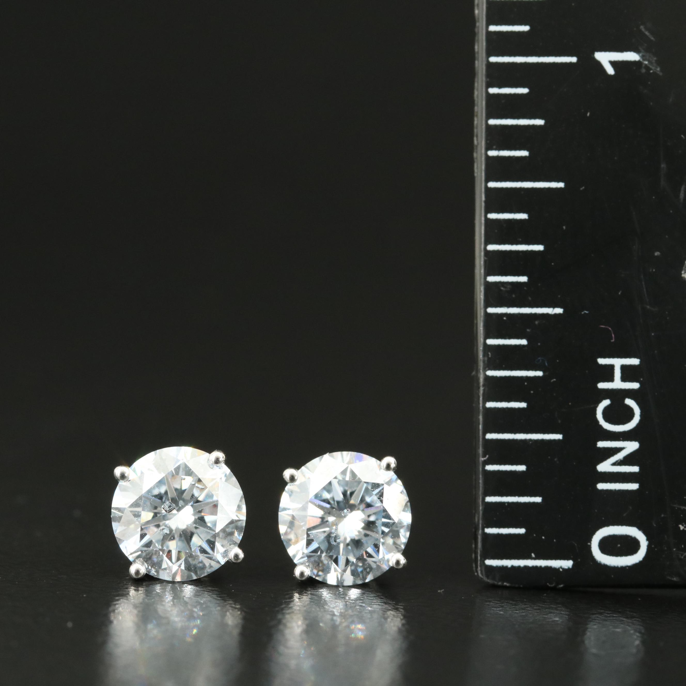 14K 2.25 CTW Lab Grown Diamond Stud Earrings