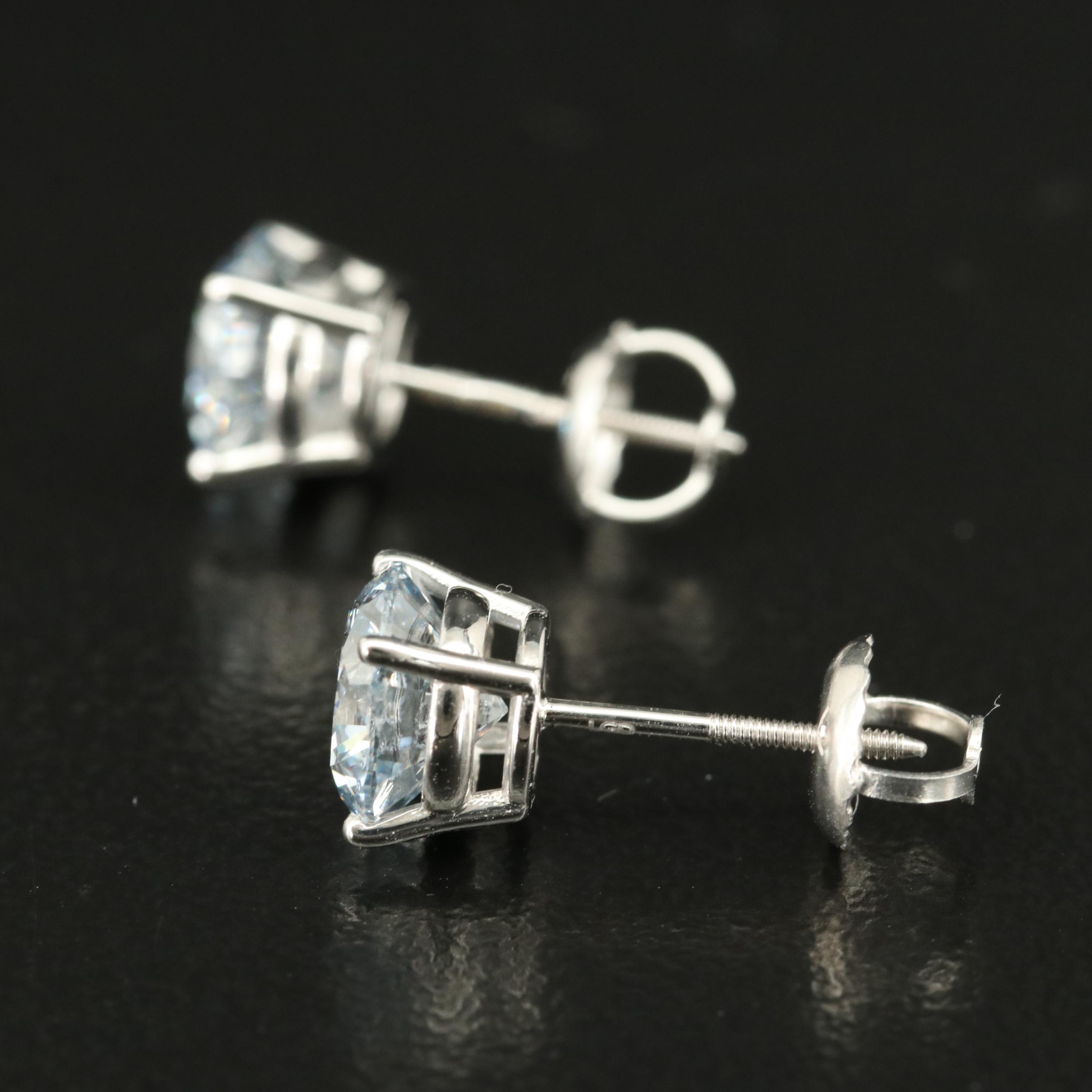 14K 2.25 CTW Lab Grown Diamond Stud Earrings