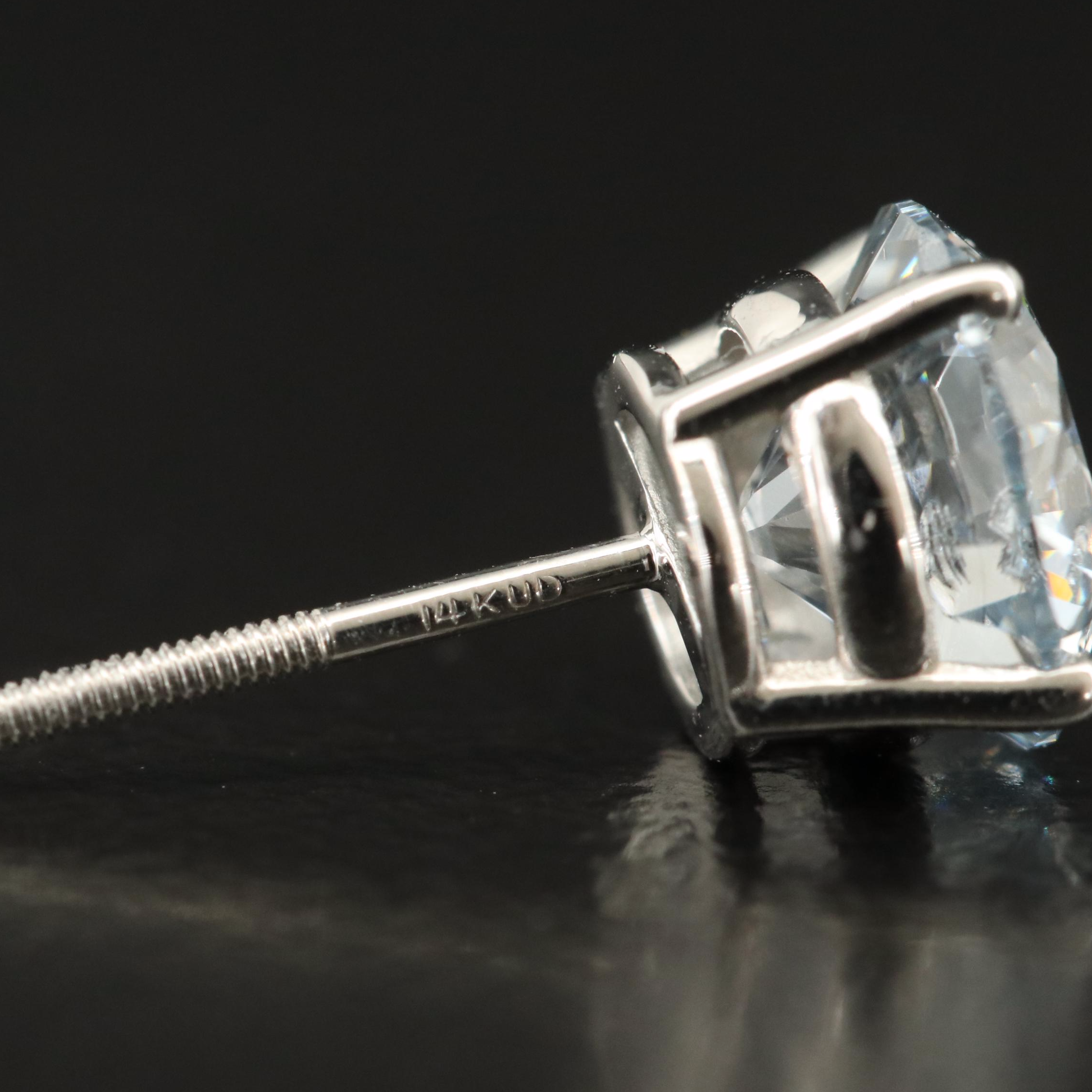 14K 2.25 CTW Lab Grown Diamond Stud Earrings