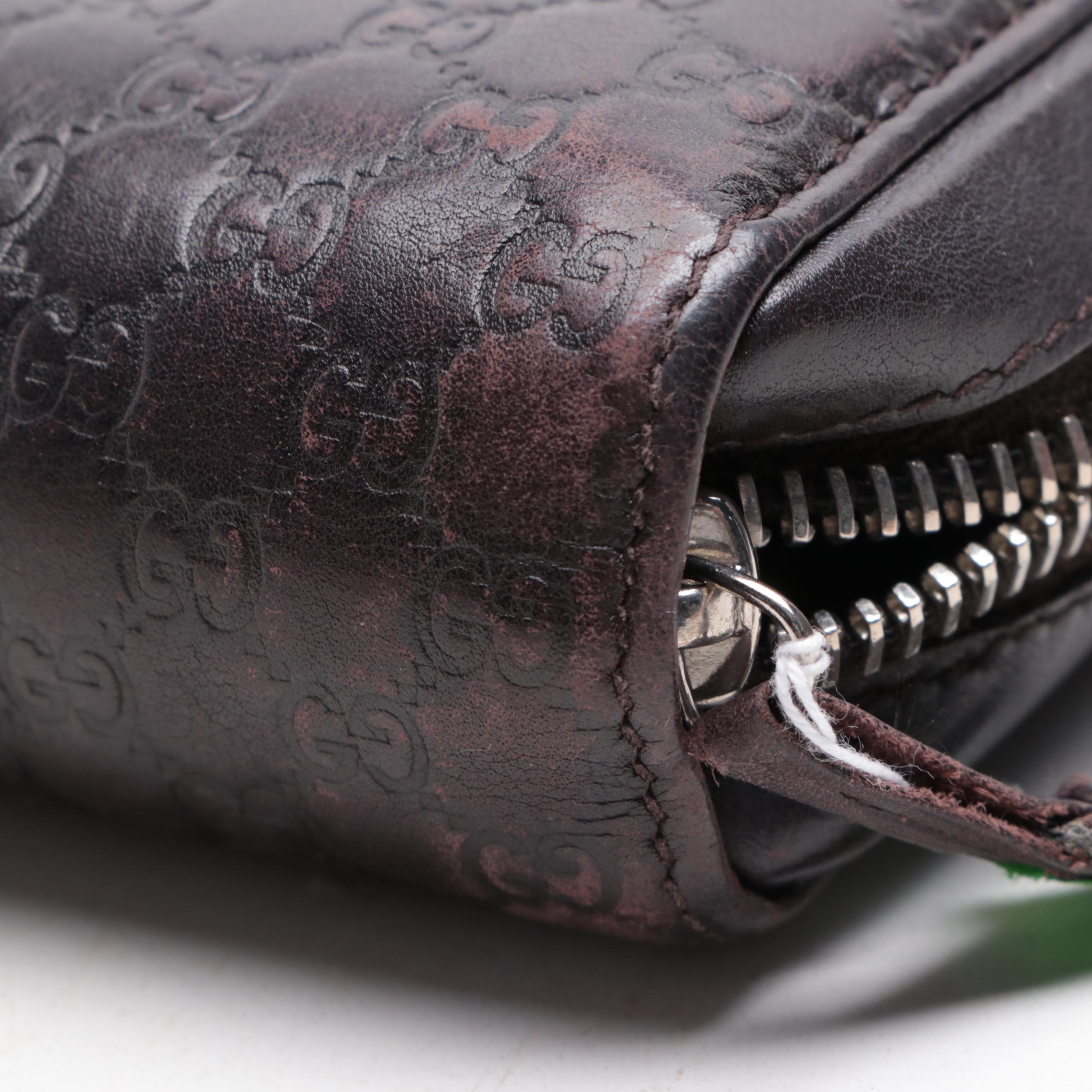 Gucci Continental Clutch Wallet in Microguccissima Leather