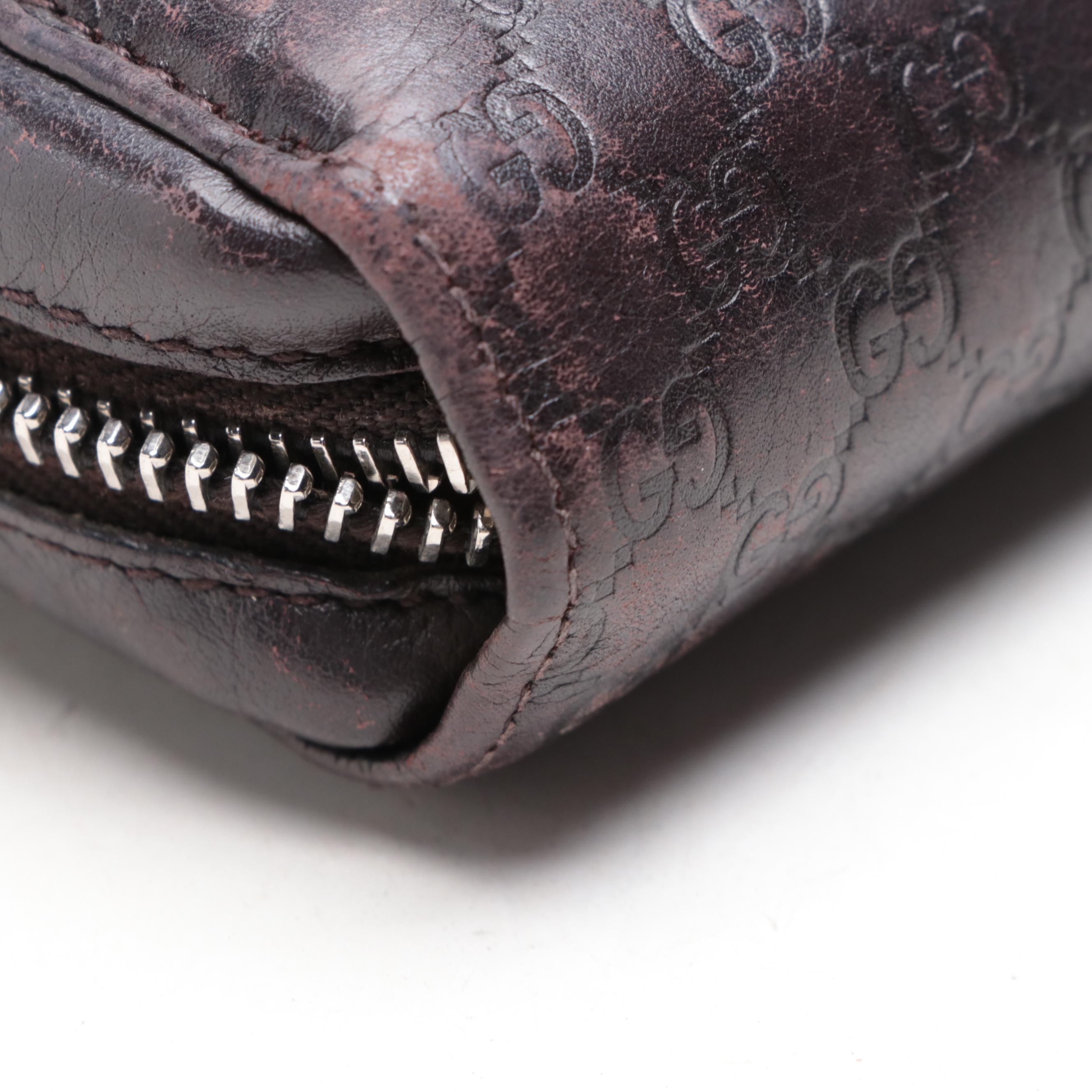 Gucci Continental Clutch Wallet in Microguccissima Leather