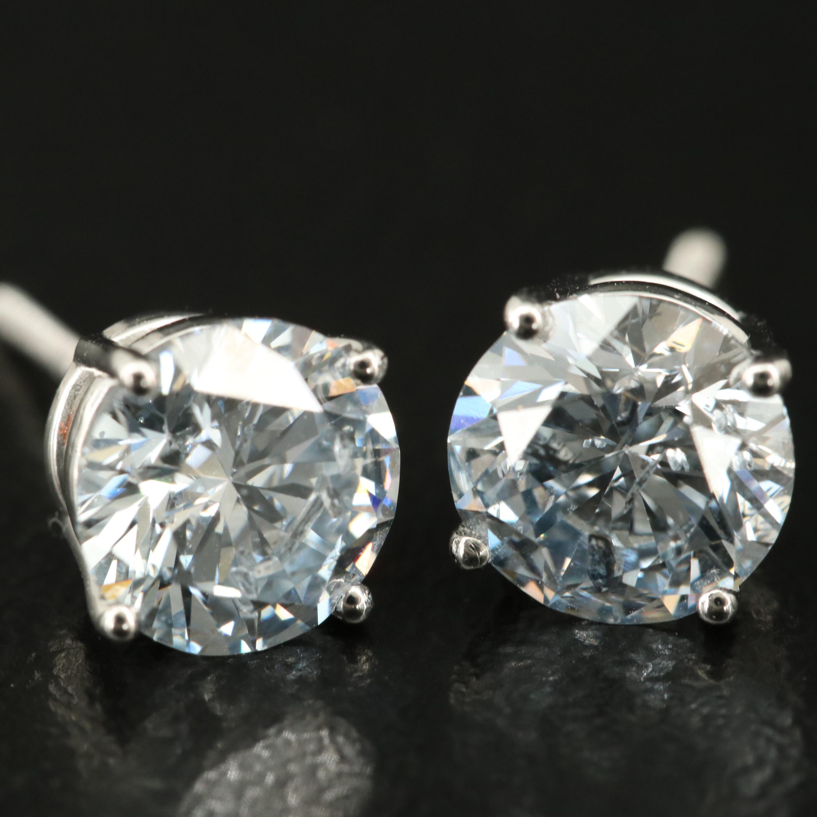 14K 2.26 CTW Lab Grown Diamond Stud Earrings
