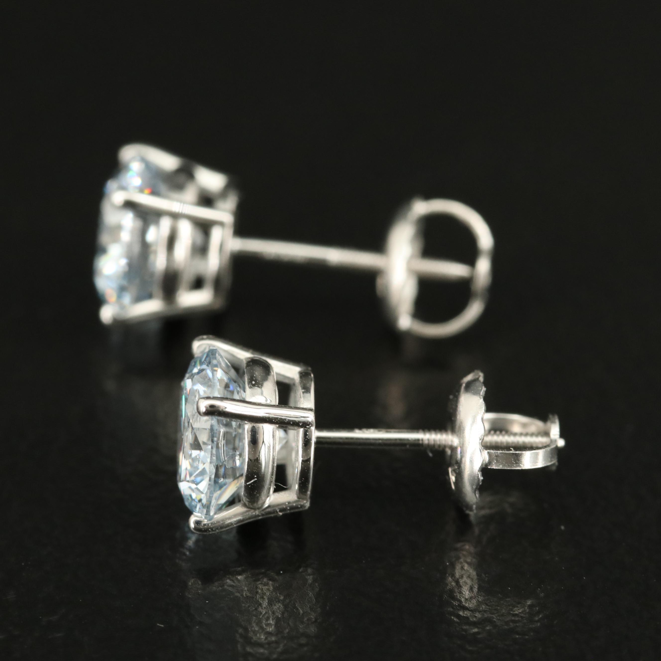 14K 2.26 CTW Lab Grown Diamond Stud Earrings