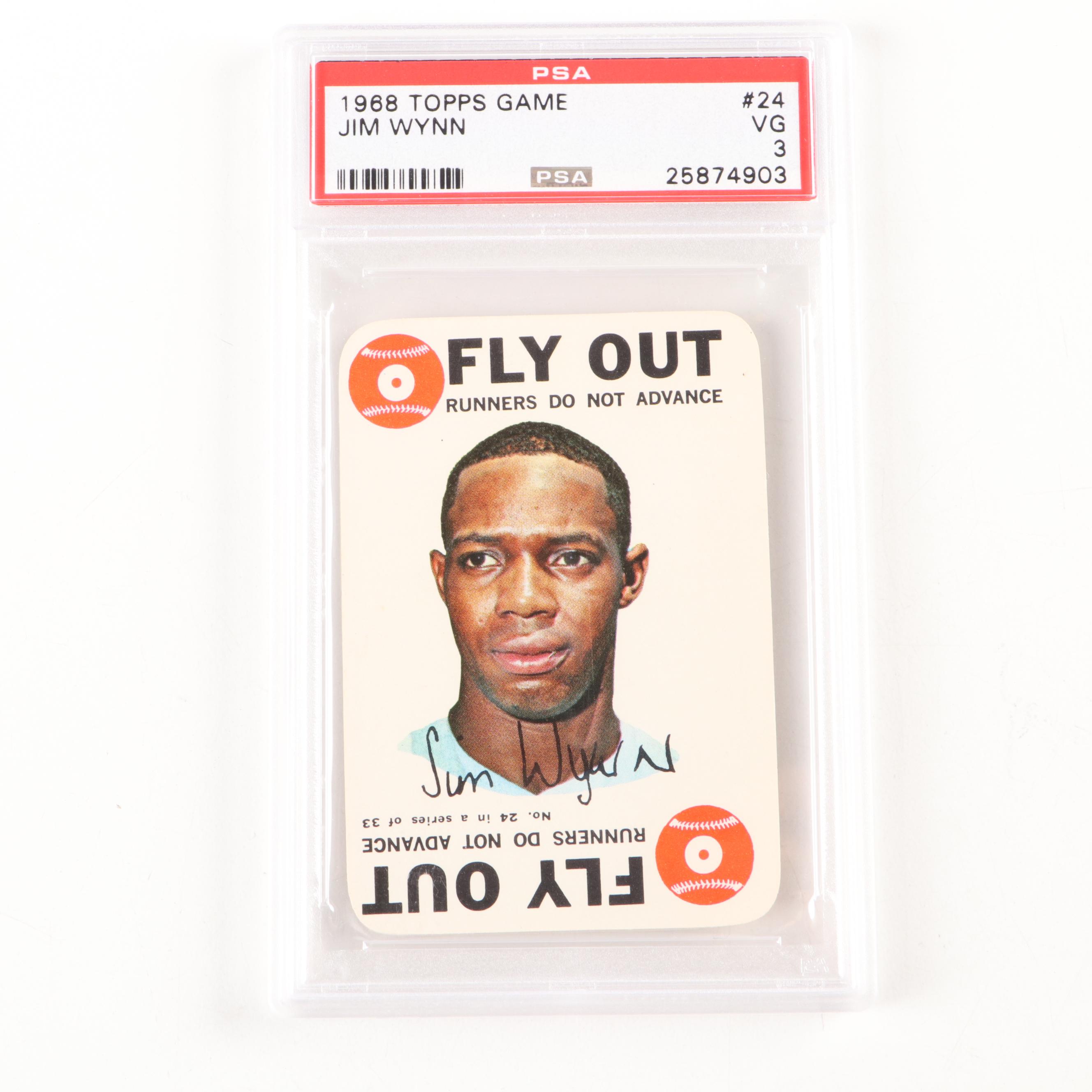 1968 Topps Game Al Kaline, Joe Torre, and Jim Wynn PSA Graded Baseball Cards