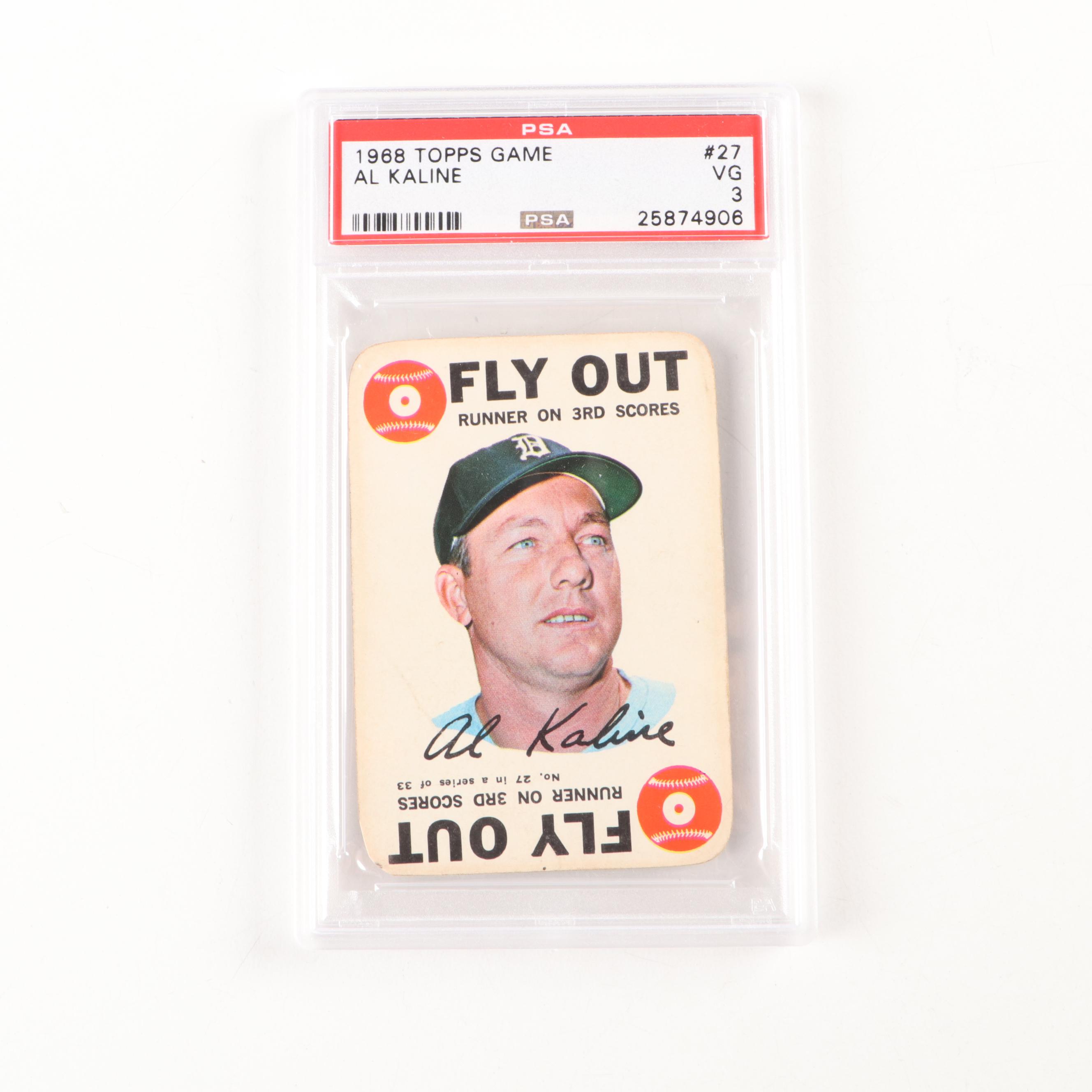 1968 Topps Game Al Kaline, Joe Torre, and Jim Wynn PSA Graded Baseball Cards