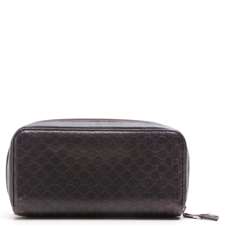 Gucci Continental Clutch Wallet in Microguccissima Leather