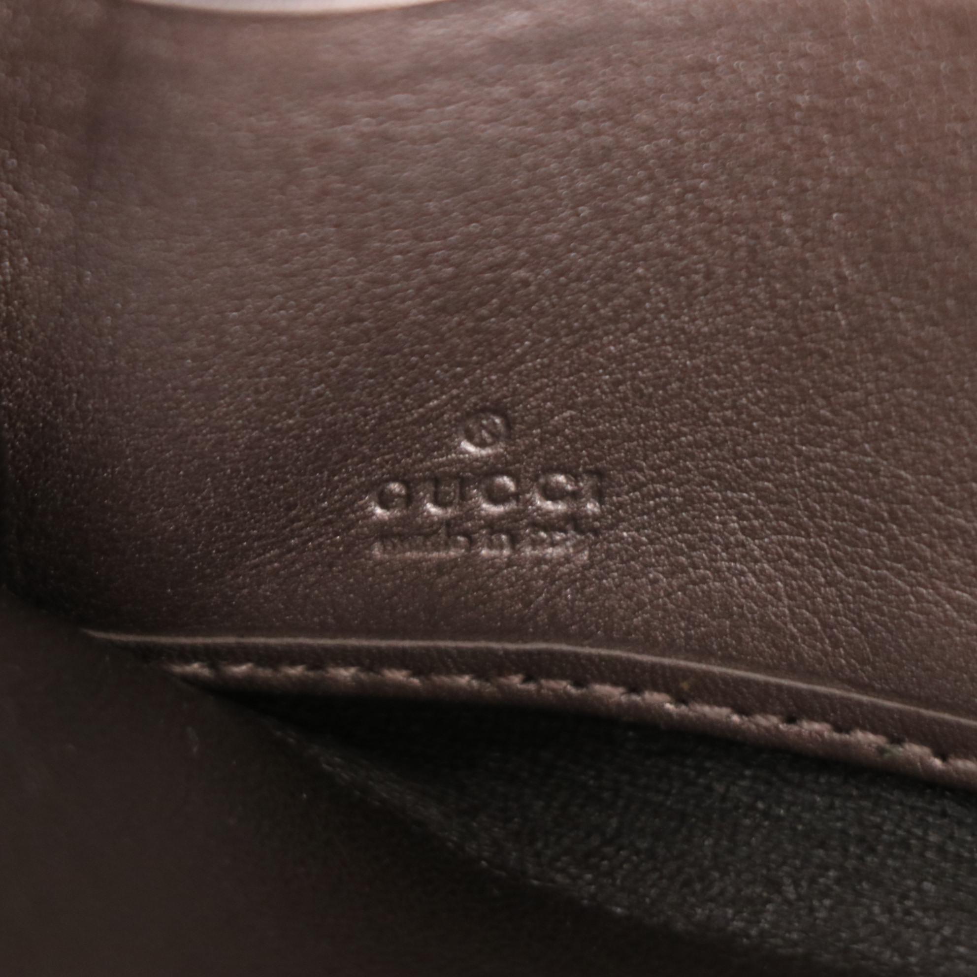 Gucci Zippy Wallet in Metallic Coated Canvas with Box