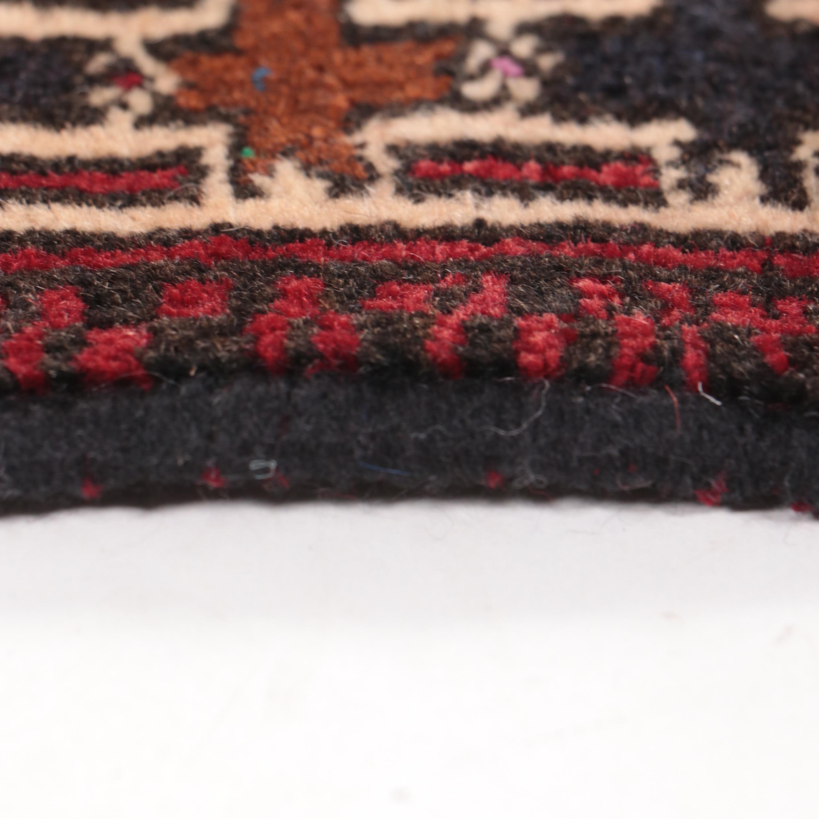 2' x 2'3 Hand-Knotted Afghan Baluch Accent Rug