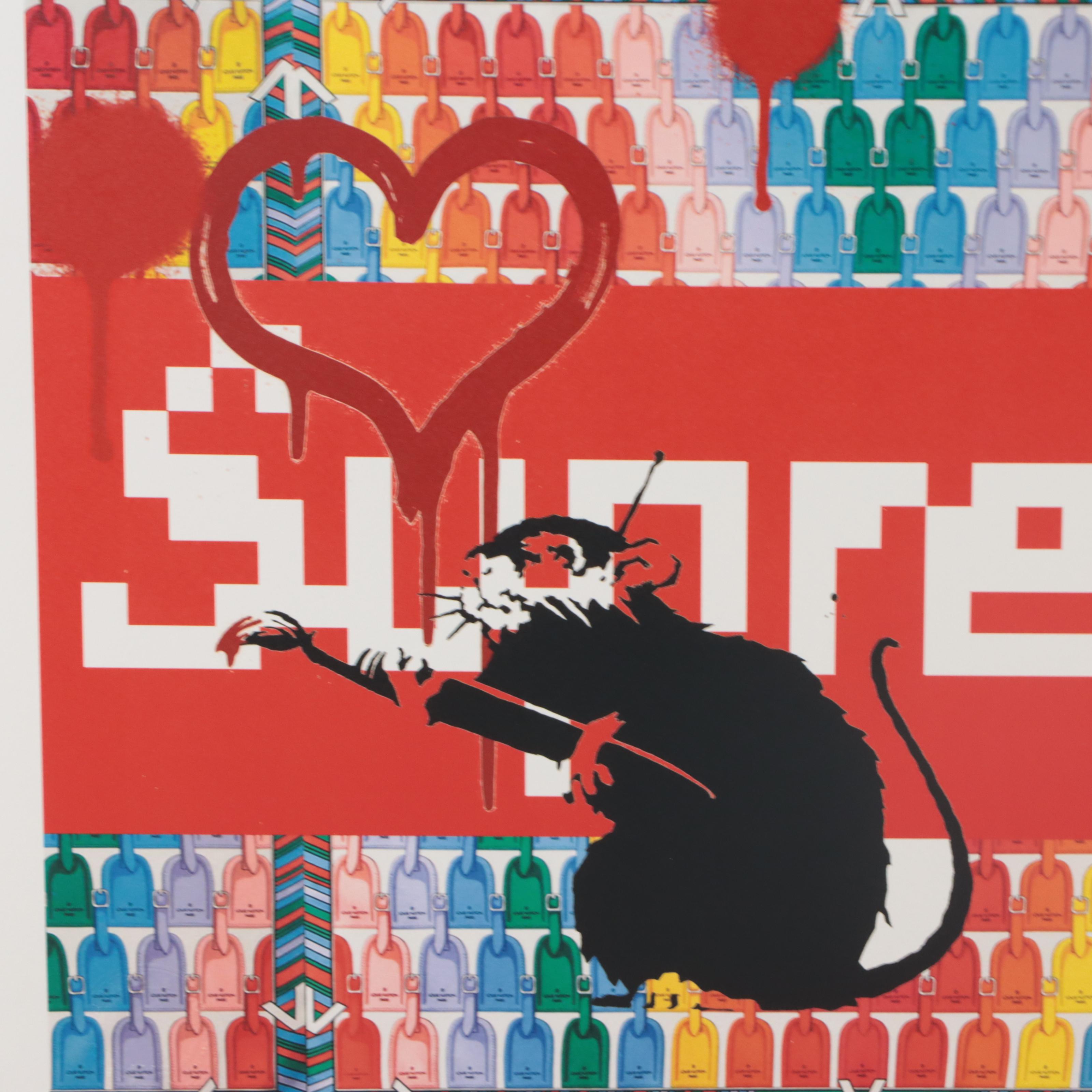 Death NYC Pop Art Graphic Print Banksy x Invader, 2022