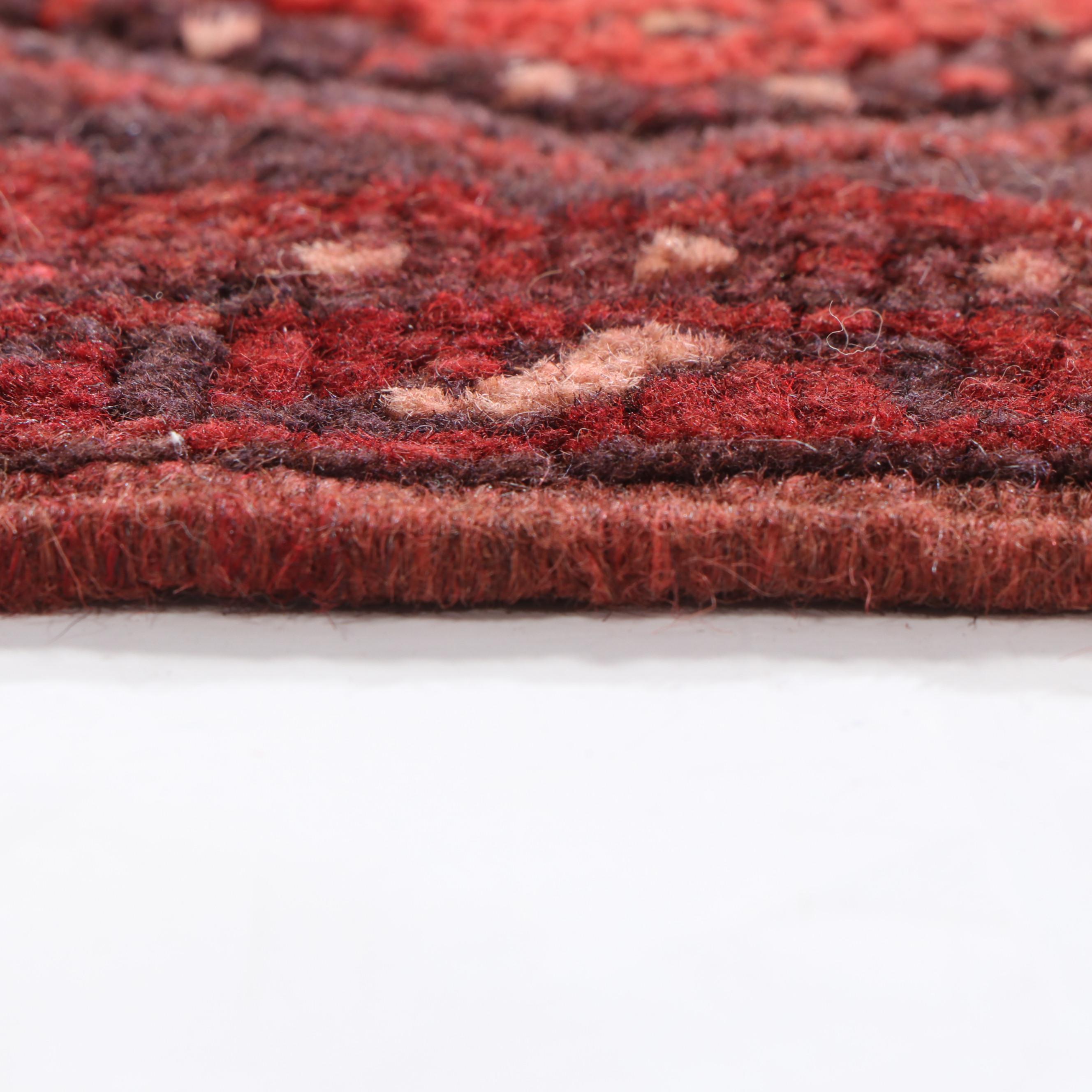 1'9 x 8' Hand-Knotted Afghan Mixed Technique Carpet Runner