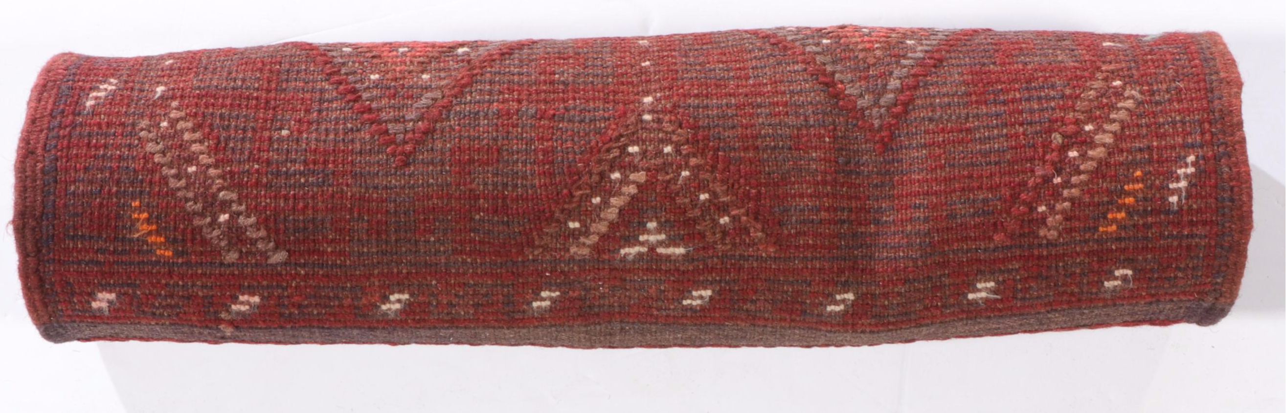 1'9 x 8' Hand-Knotted Afghan Mixed Technique Carpet Runner