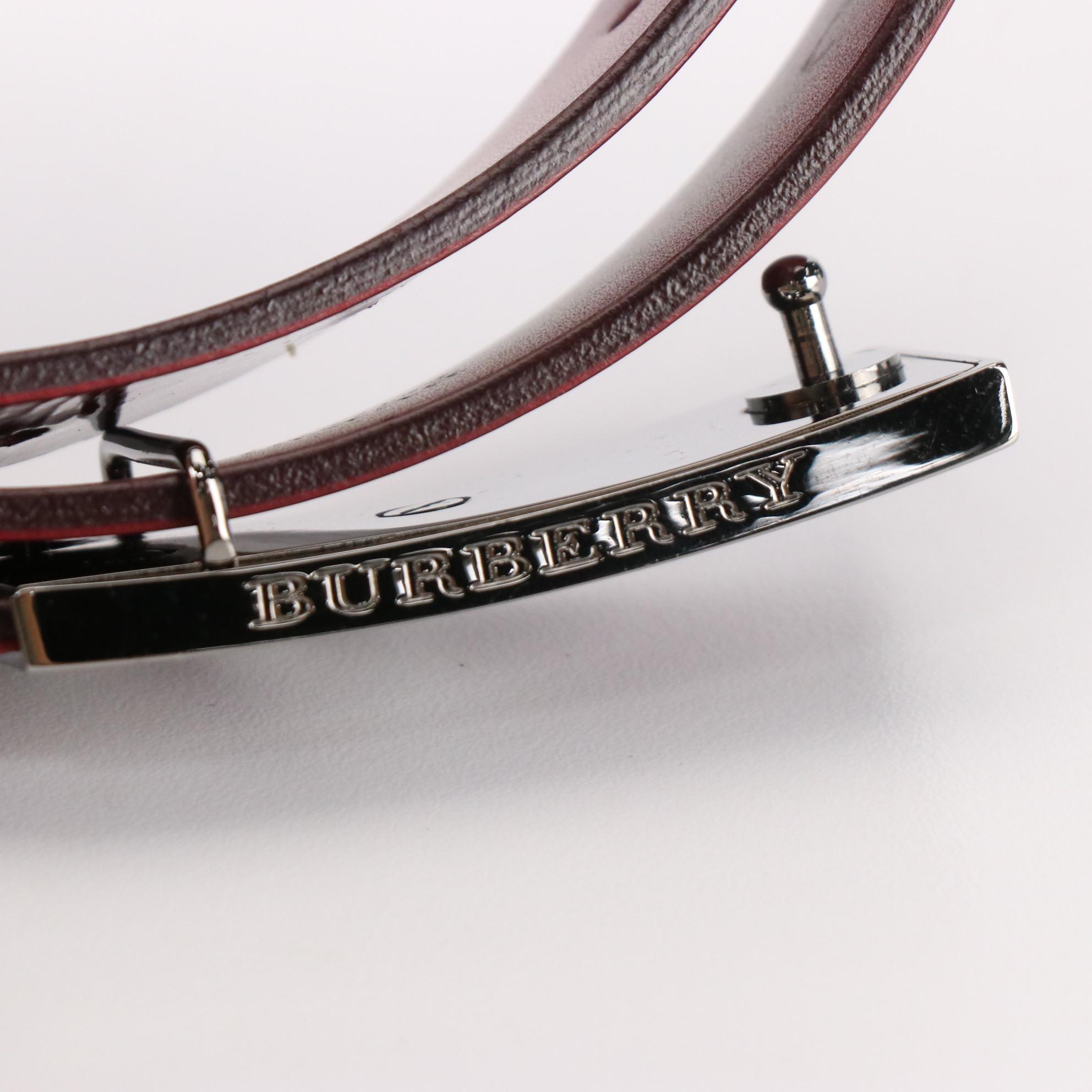 Burberry Heart Buckle Patent Leather Belt