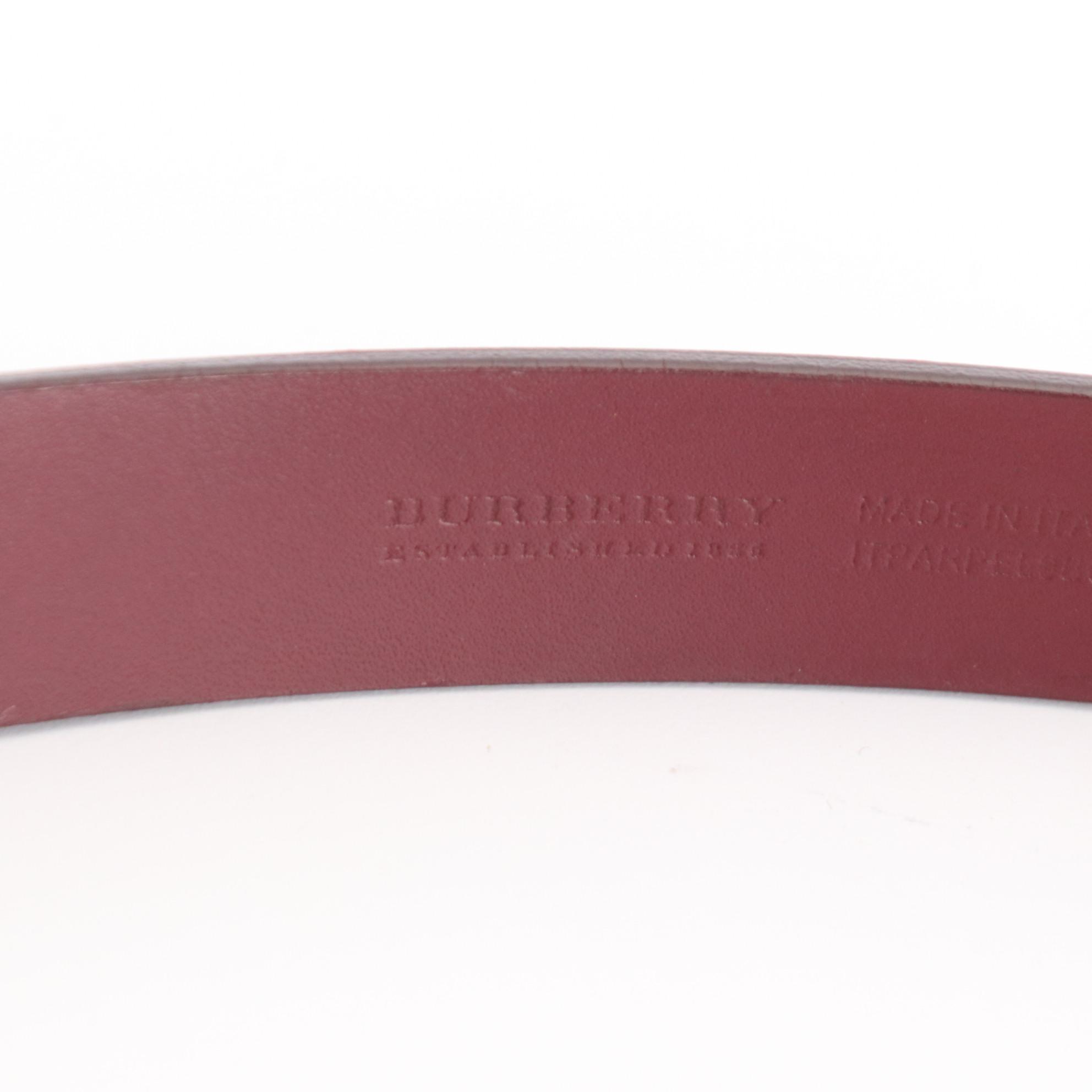 Burberry Heart Buckle Patent Leather Belt