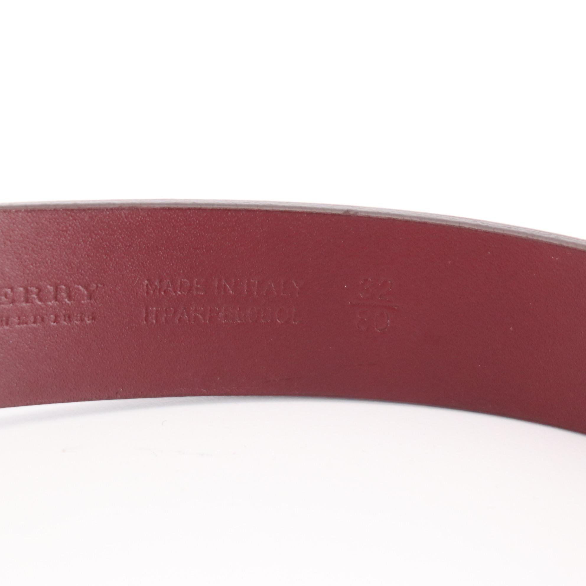 Burberry Heart Buckle Patent Leather Belt