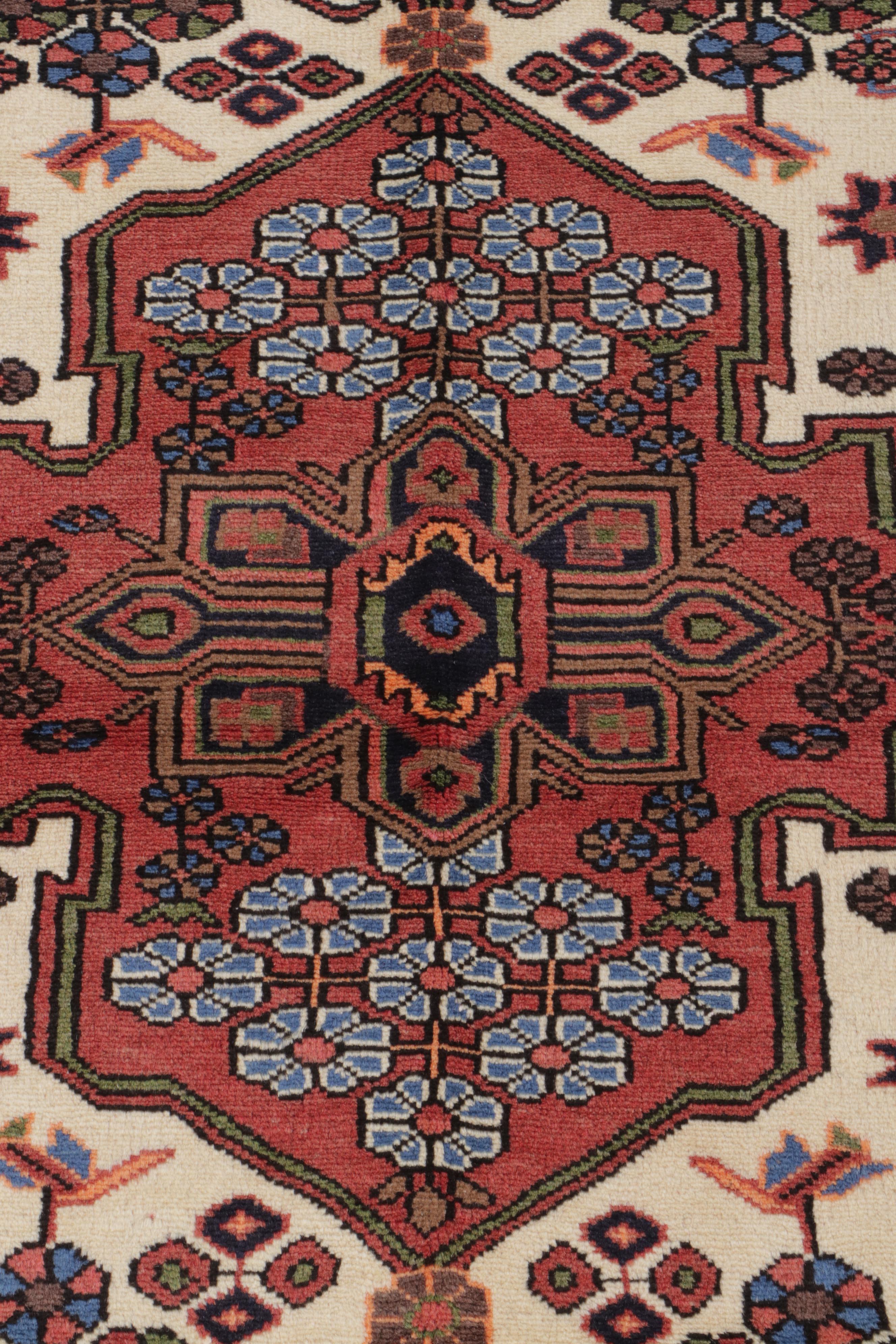 3'3 x 4'10 Hand-Knotted Persian Hamadan Accent Rug