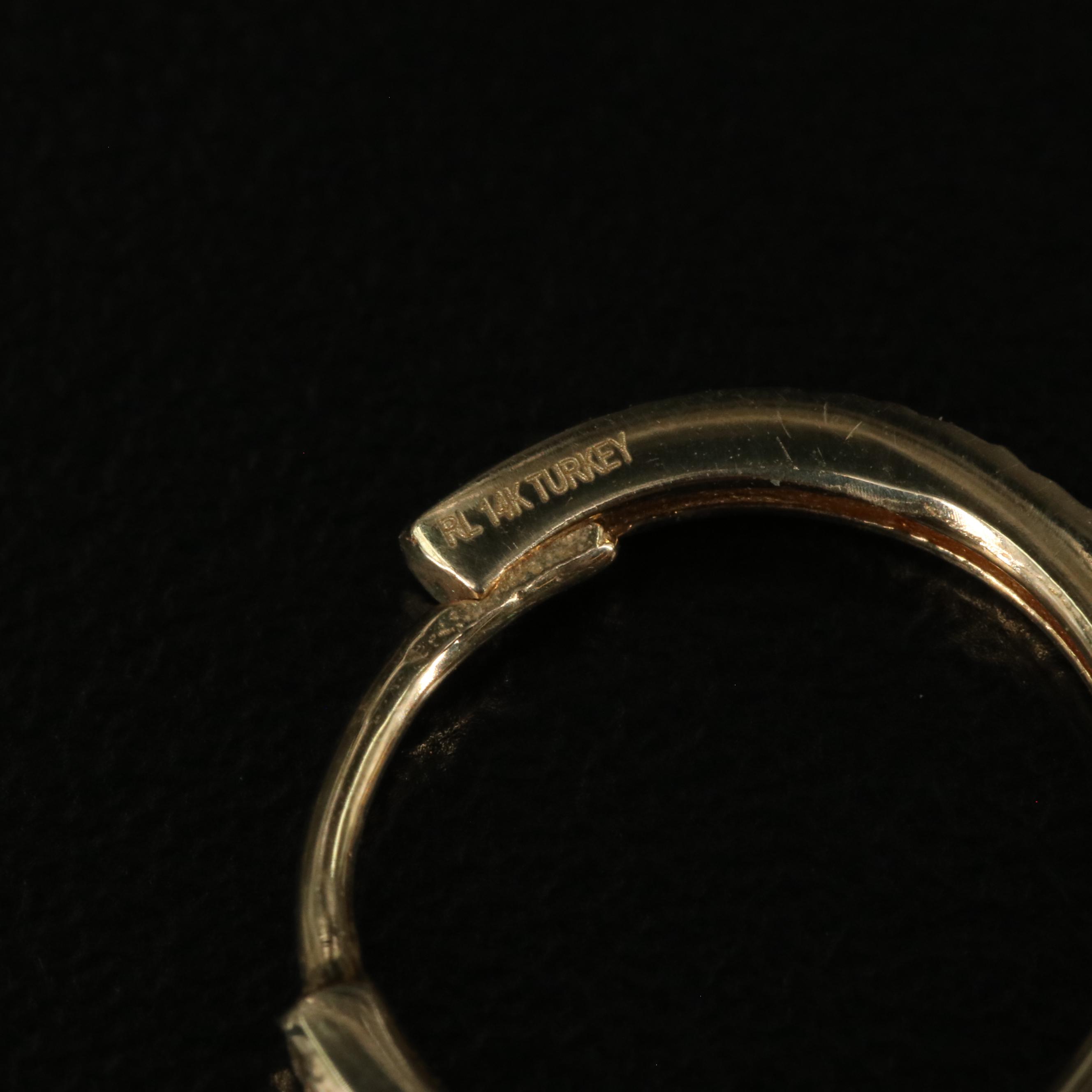 14K Textured Huggie Hoop Earrings