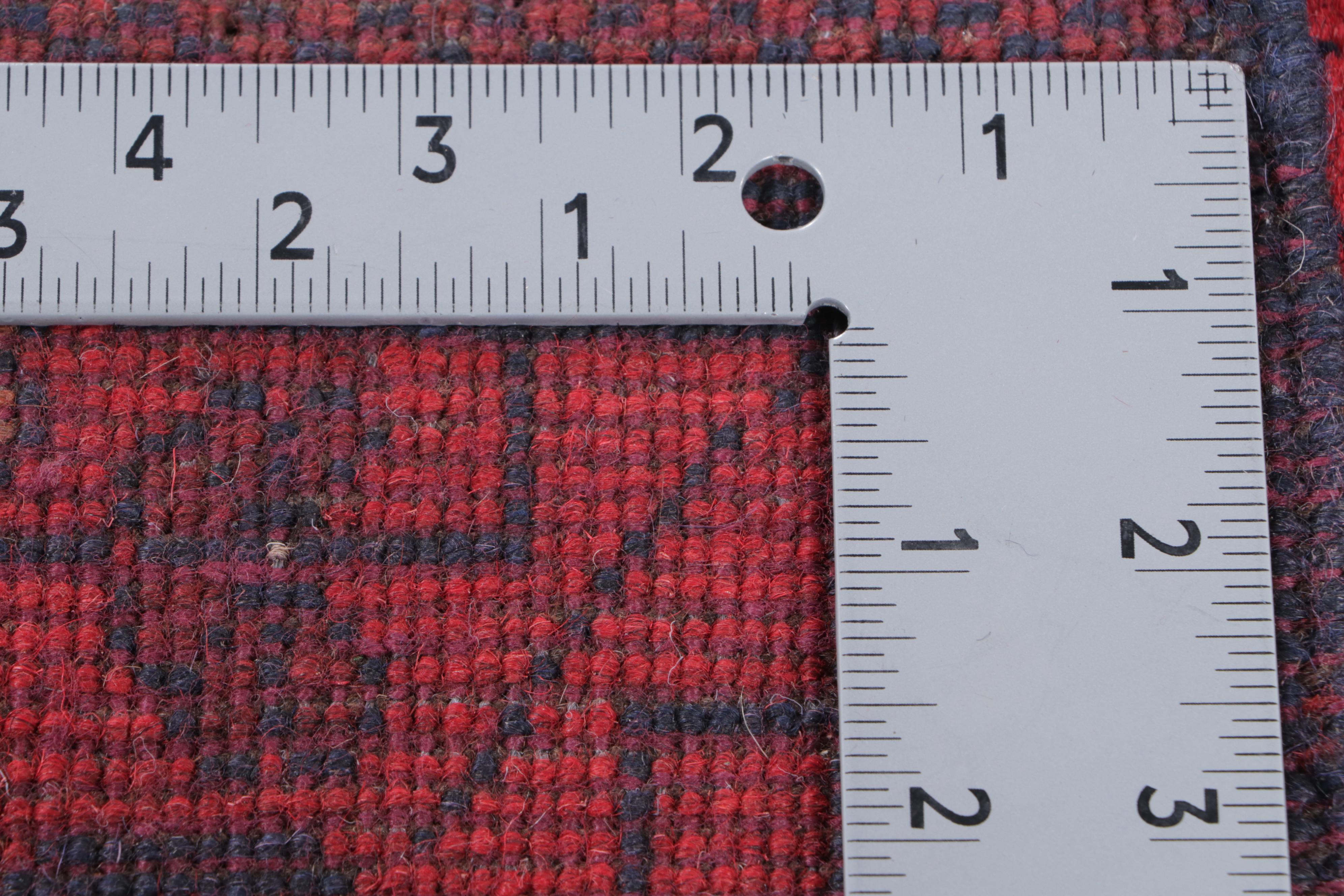 1'8 x 5'1 Hand-Knotted Afghan Kunduz Accent Rug