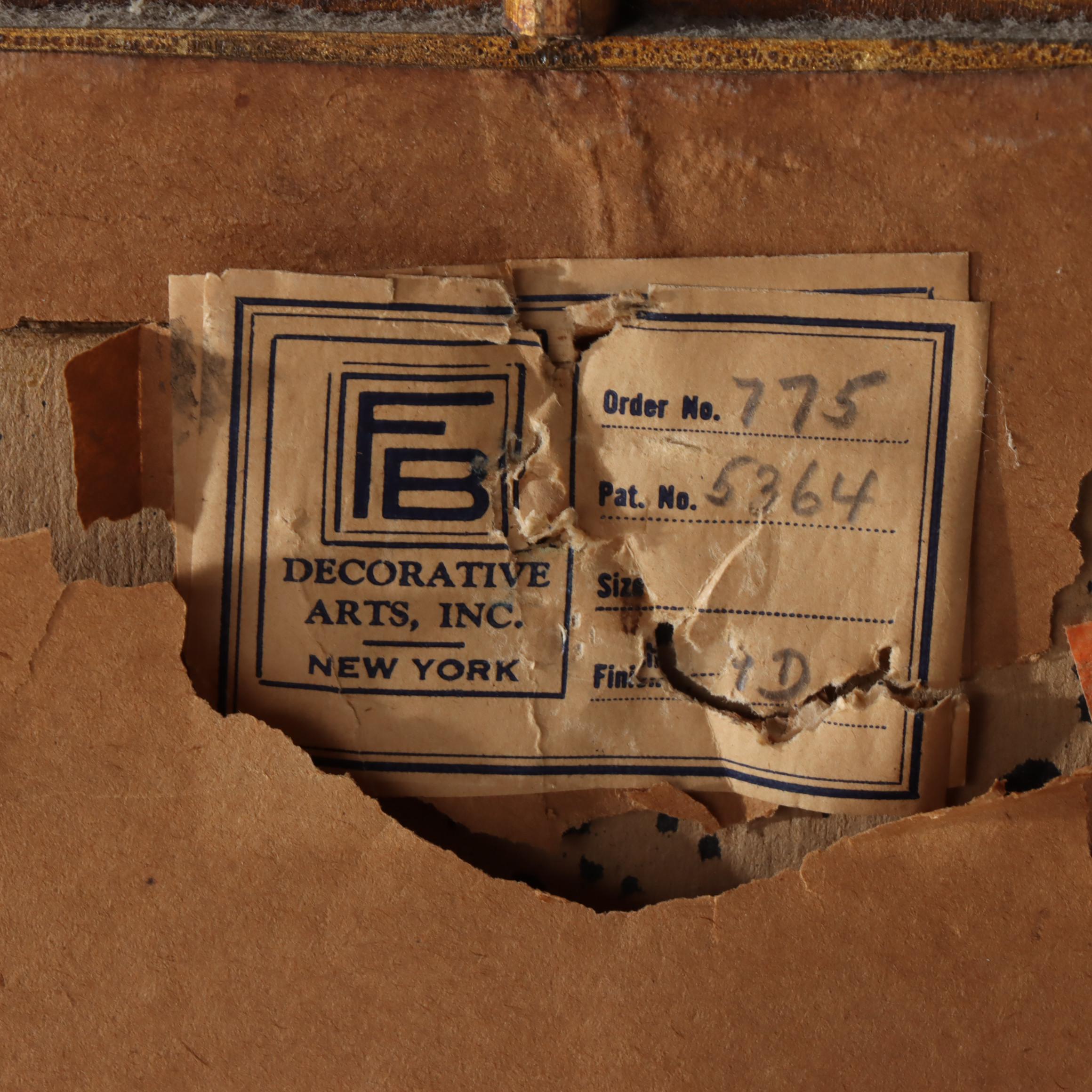 Decorative Arts, Inc. Adam Style Gilt Composition Wall Mirror