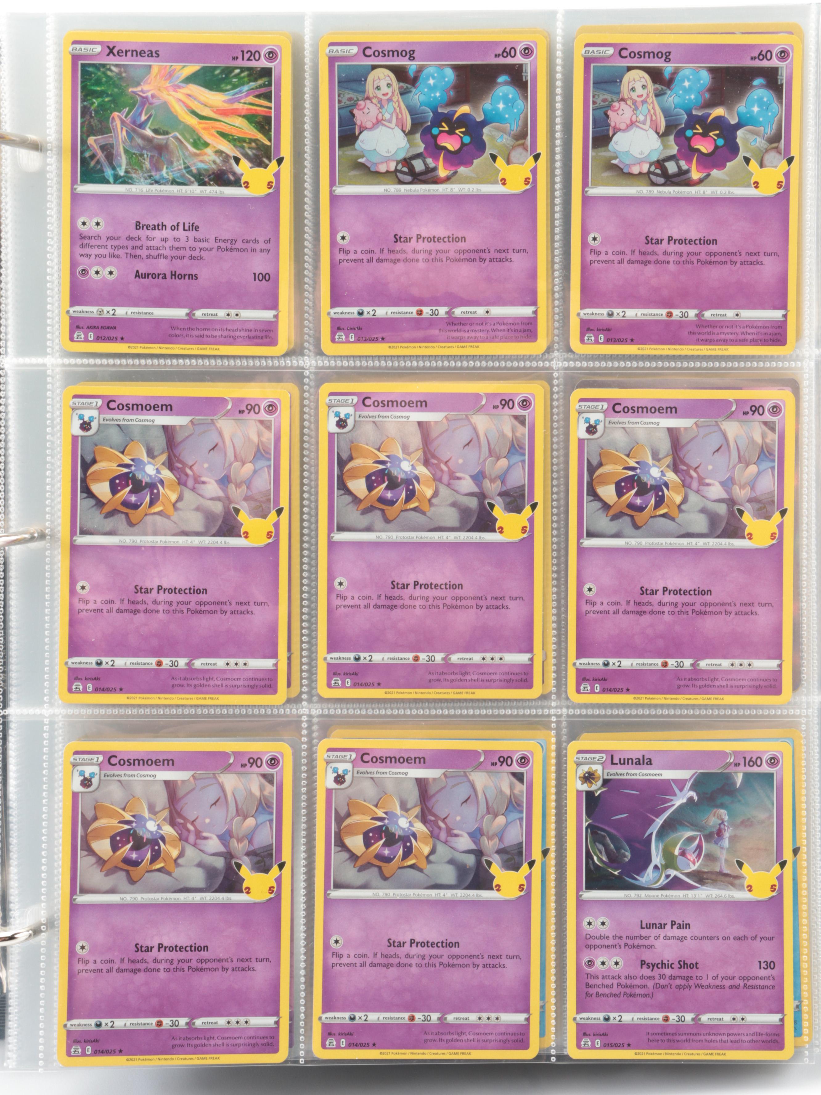 Pokémon Card Collection Featuring Mew, Lugia, Pikachu, and More