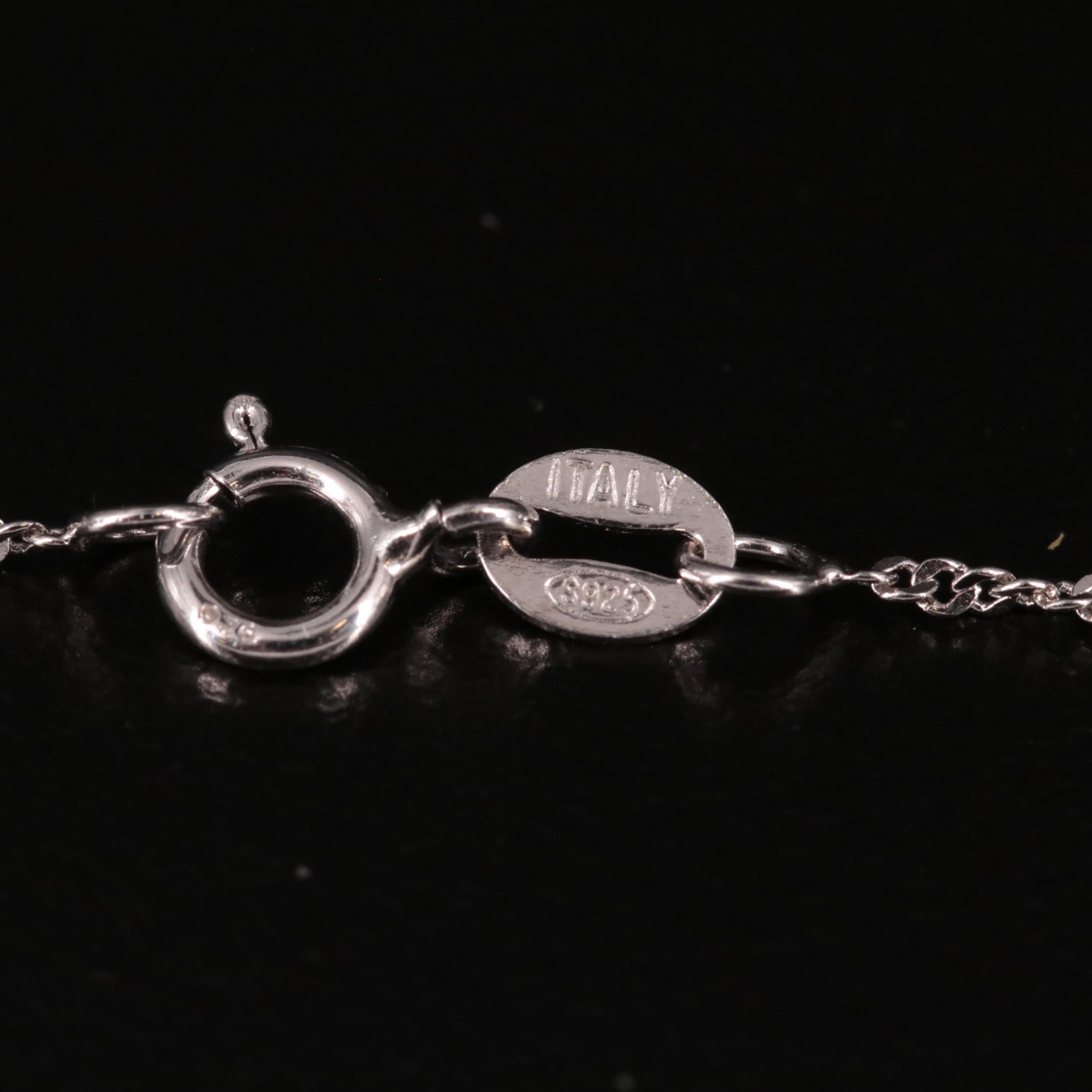 Sterling Ruby Heart Pendant Necklace