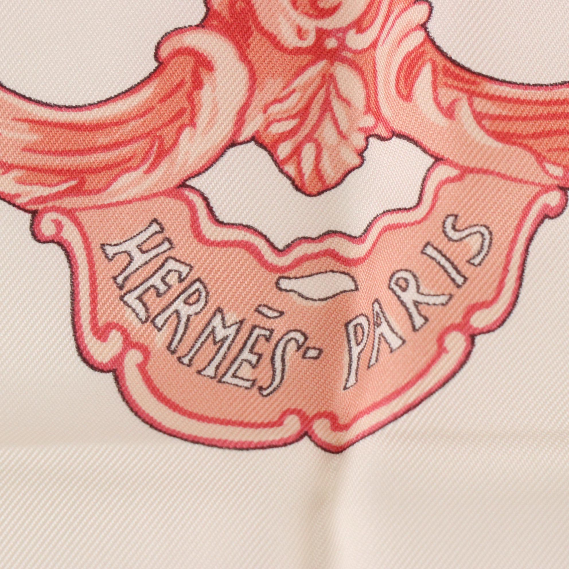 Hermès "Turqueries en l'Honneur de Mr. de T" Scarf 90 in Silk Twill with Box