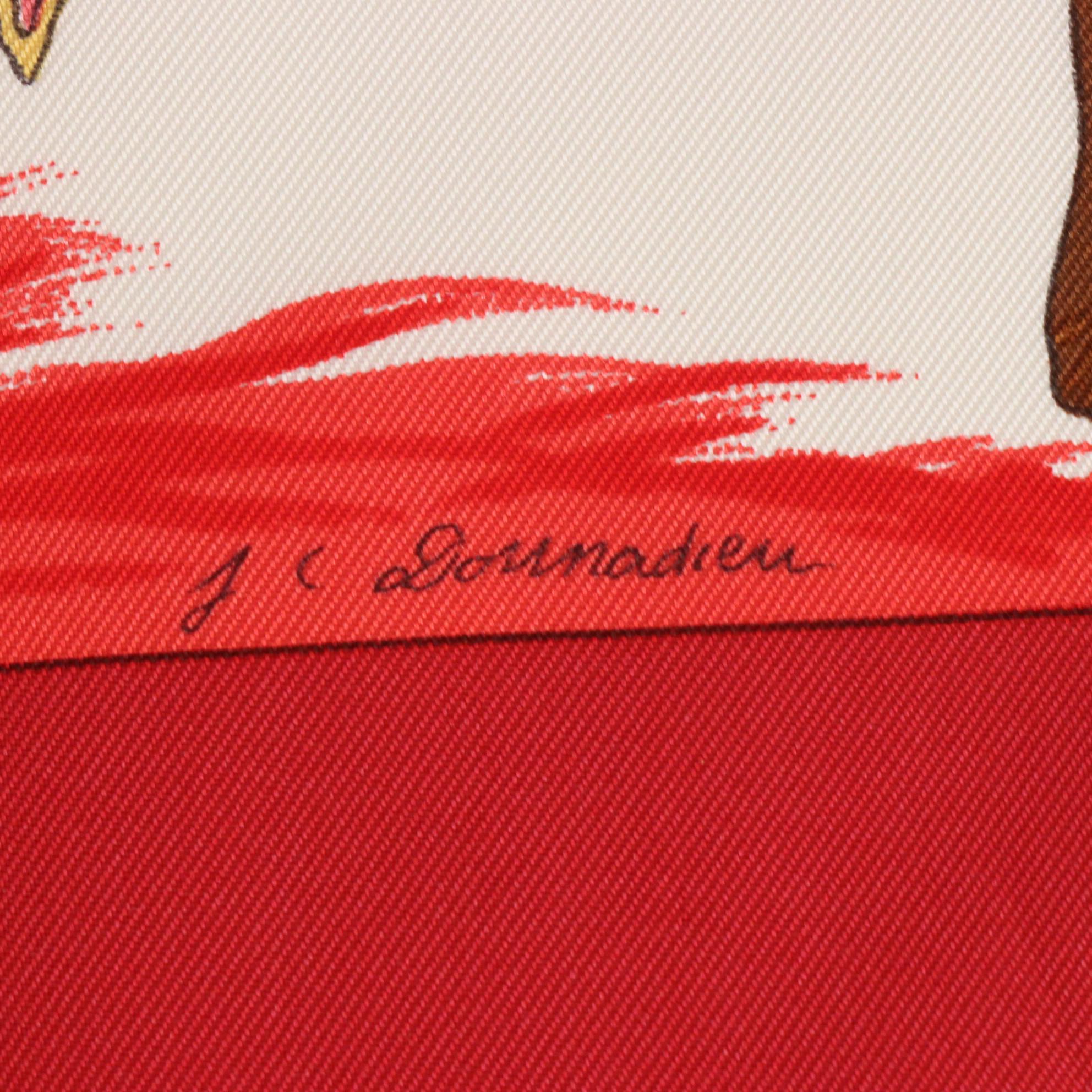 Hermès "Turqueries en l'Honneur de Mr. de T" Scarf 90 in Silk Twill with Box