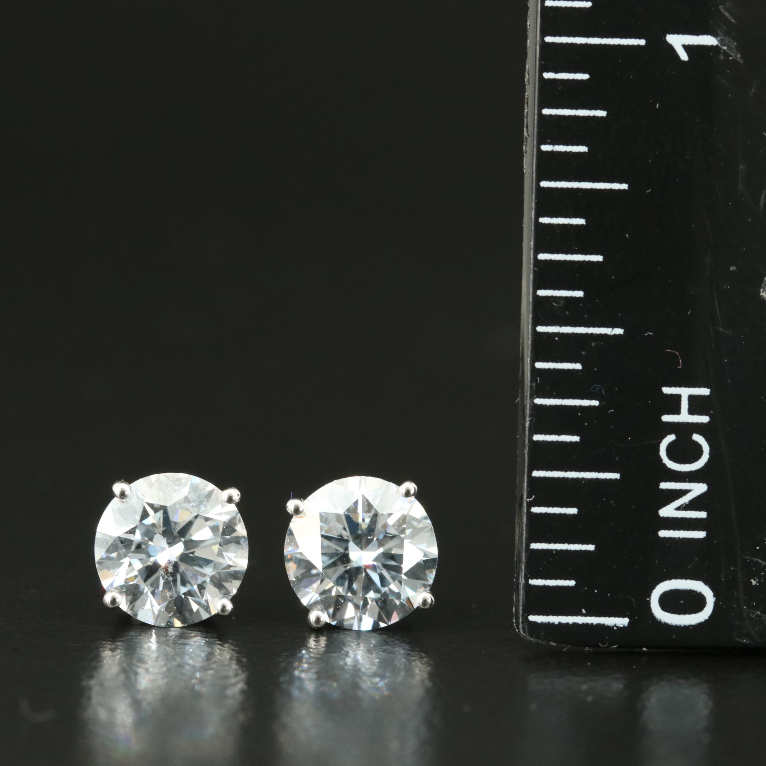 14K 2.33 CTW Lab Grown Diamond Stud Earrings