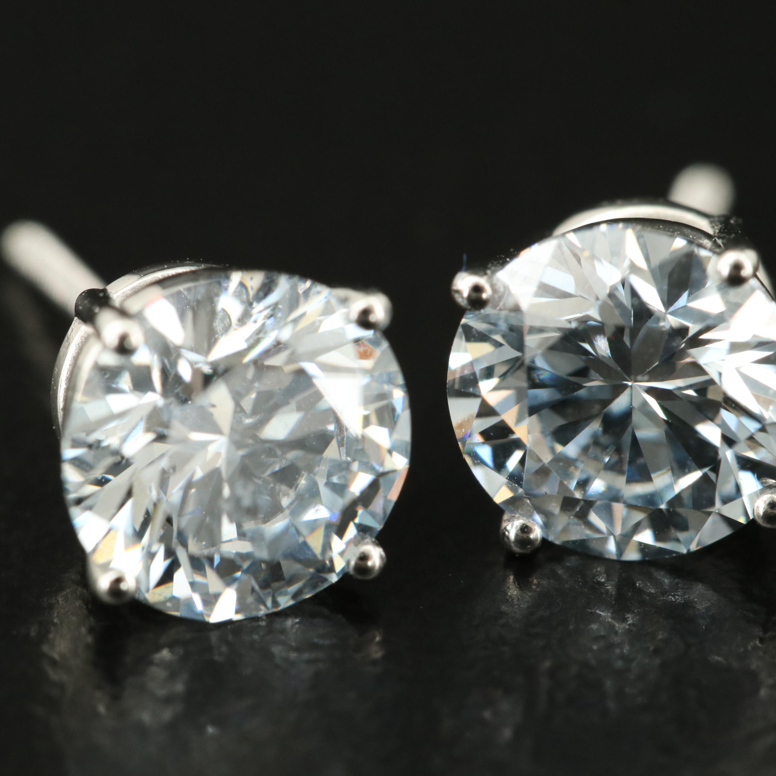 14K 2.33 CTW Lab Grown Diamond Stud Earrings
