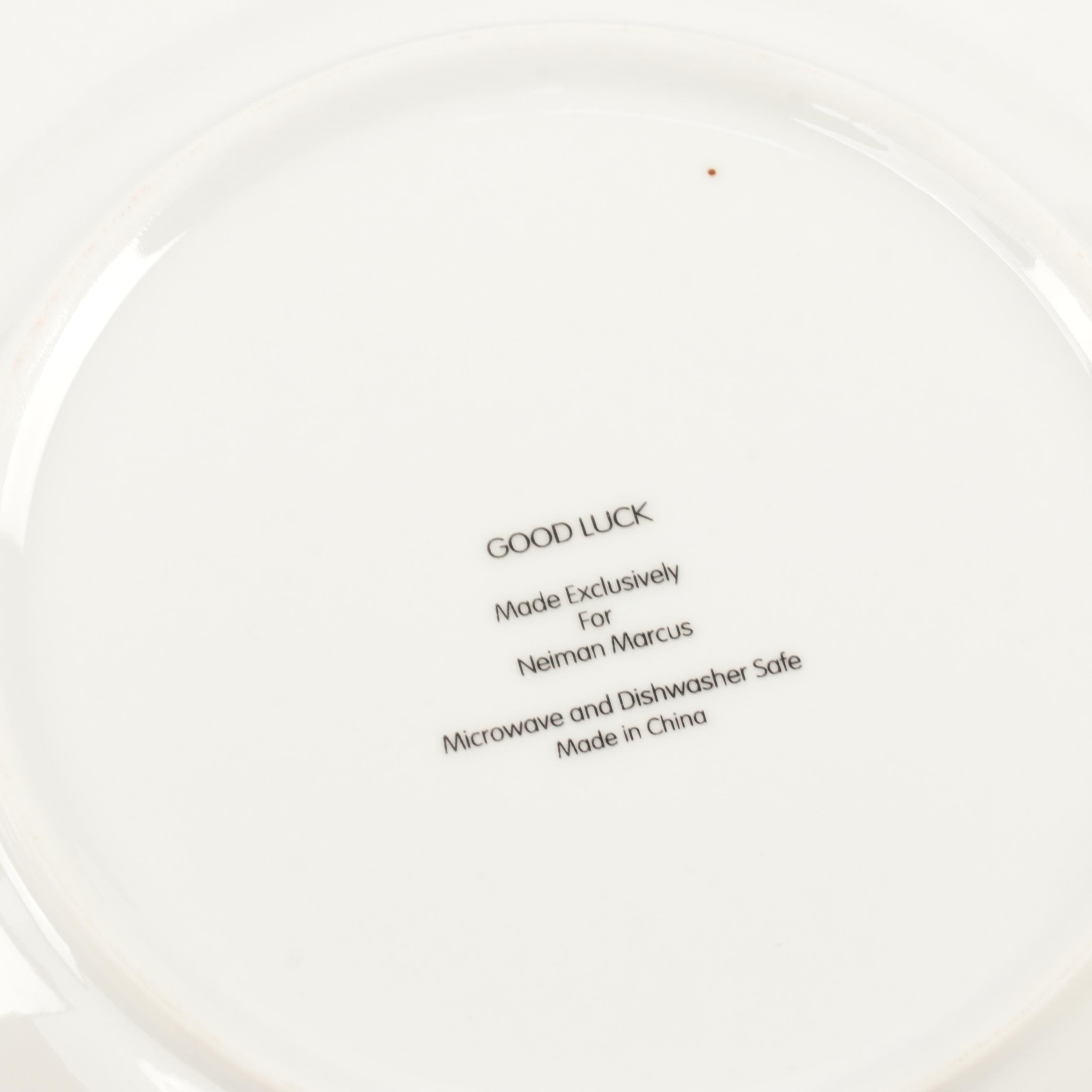 Neiman Marcus "Double Happiness" and Other Chinese Character Plates
